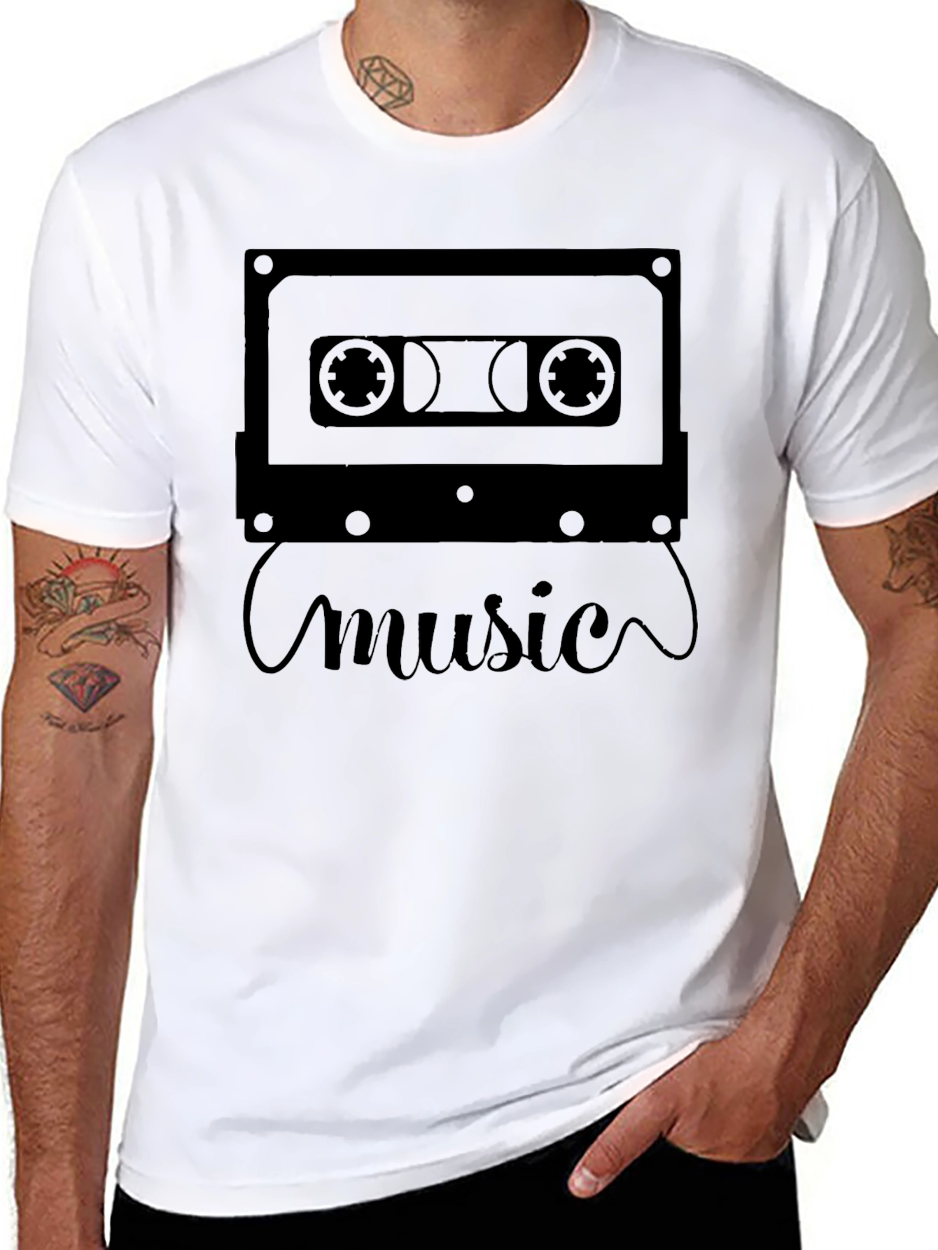 Retro Cassette Tape Music T-Shirt