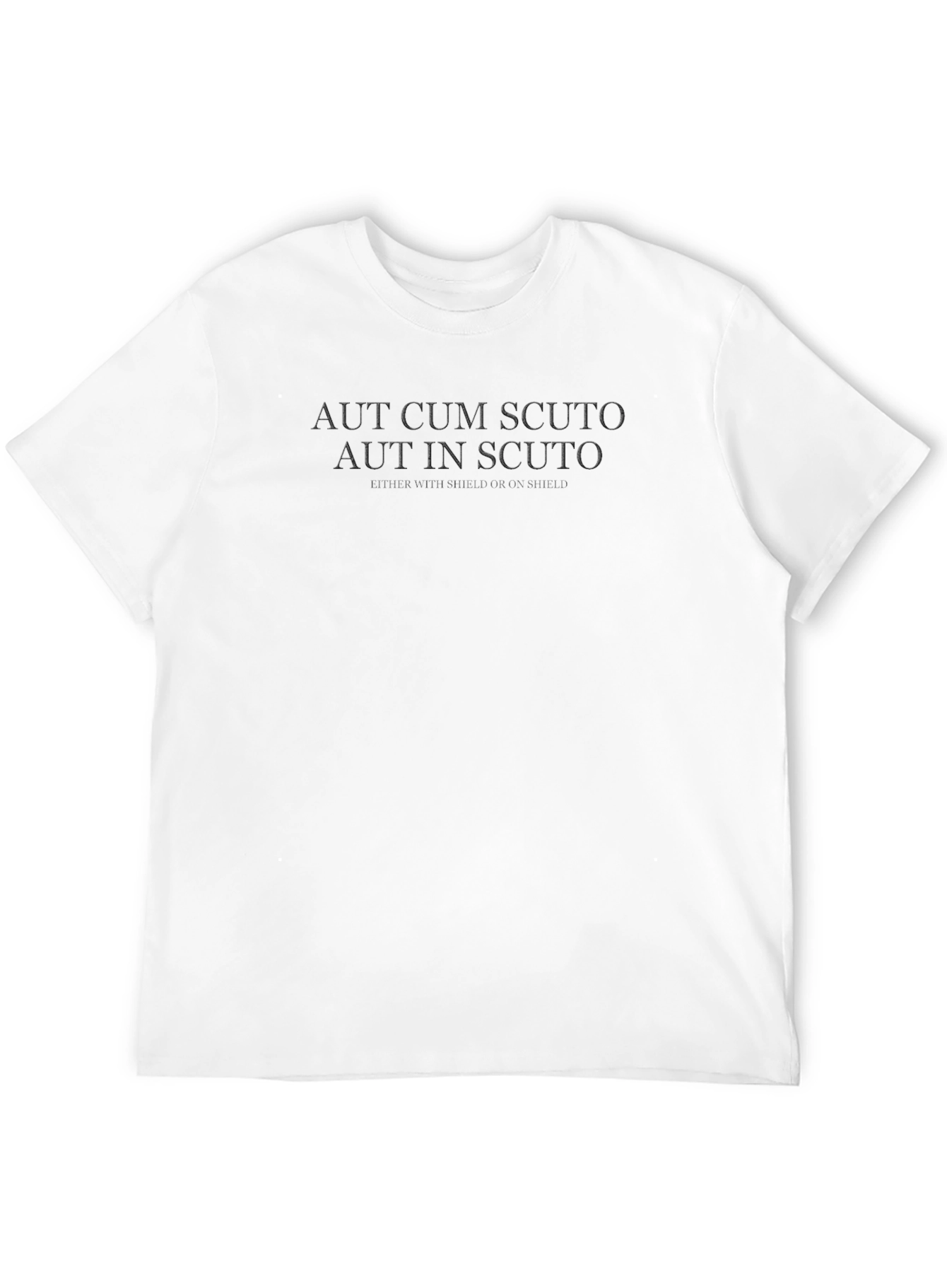 Aut Cum Scuto T-Shirt - Spartan Honor