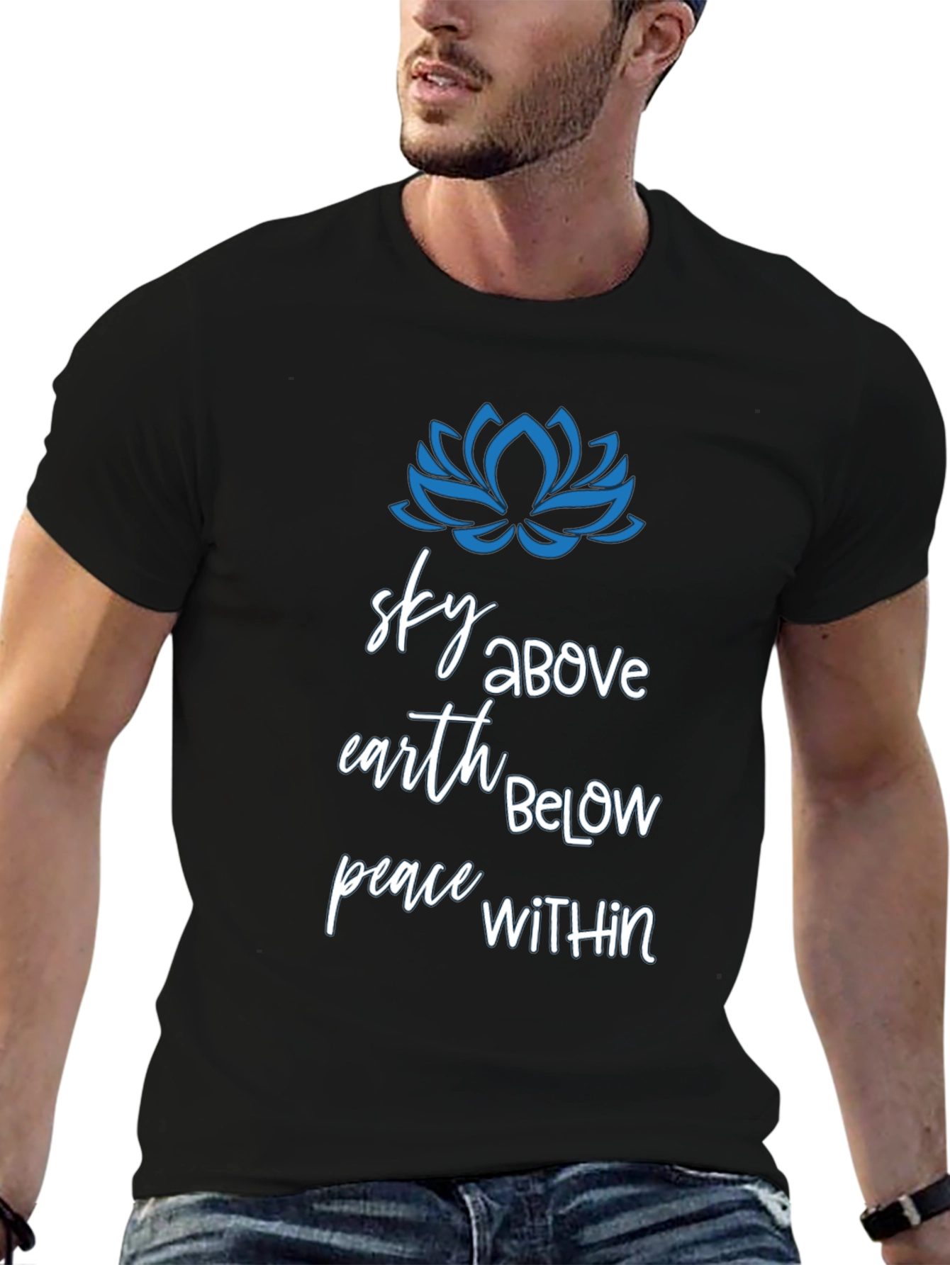 Sky Above Earth Below Peace Within Graphic T-Shirt