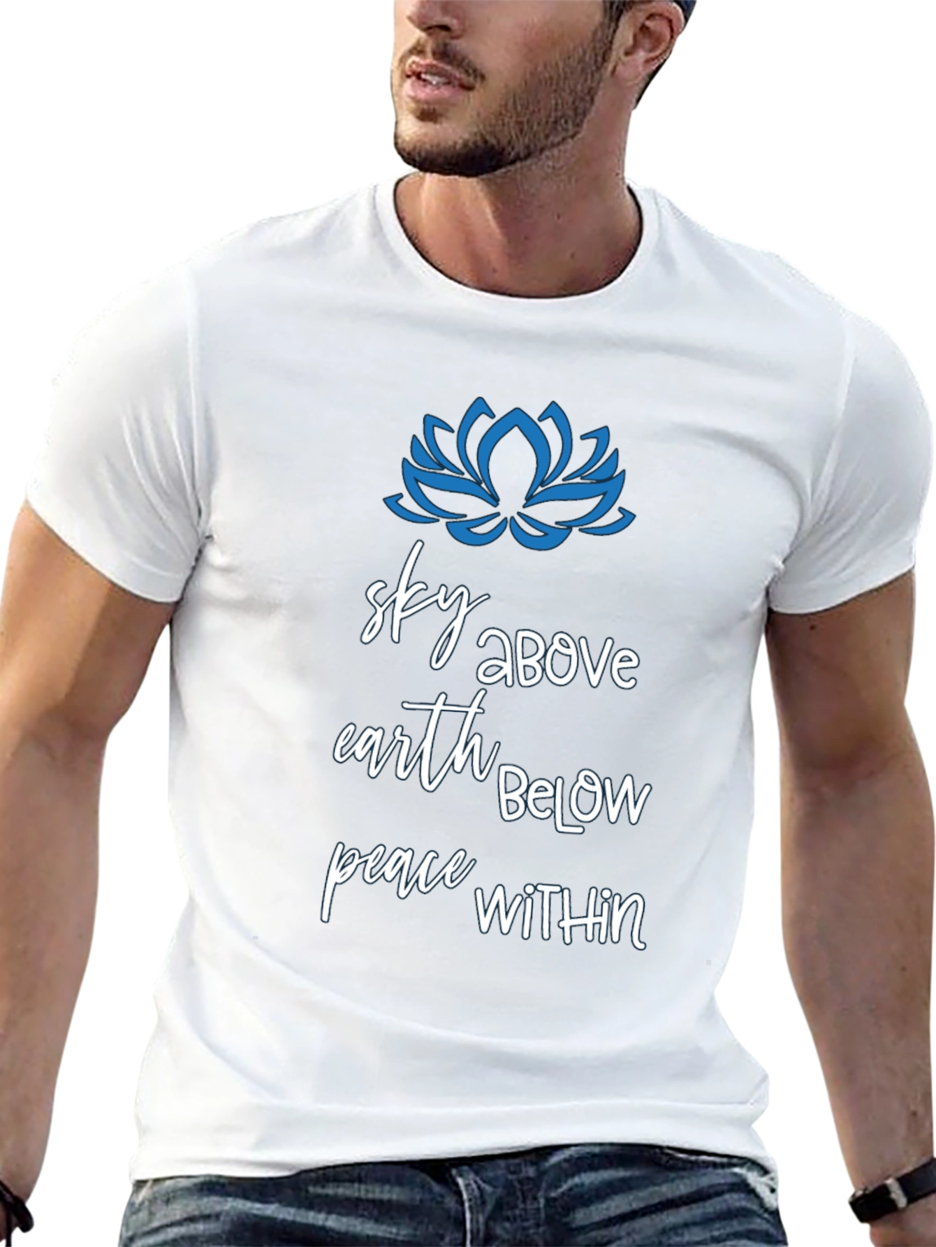 Sky Above Earth Below Peace Within Graphic T-Shirt