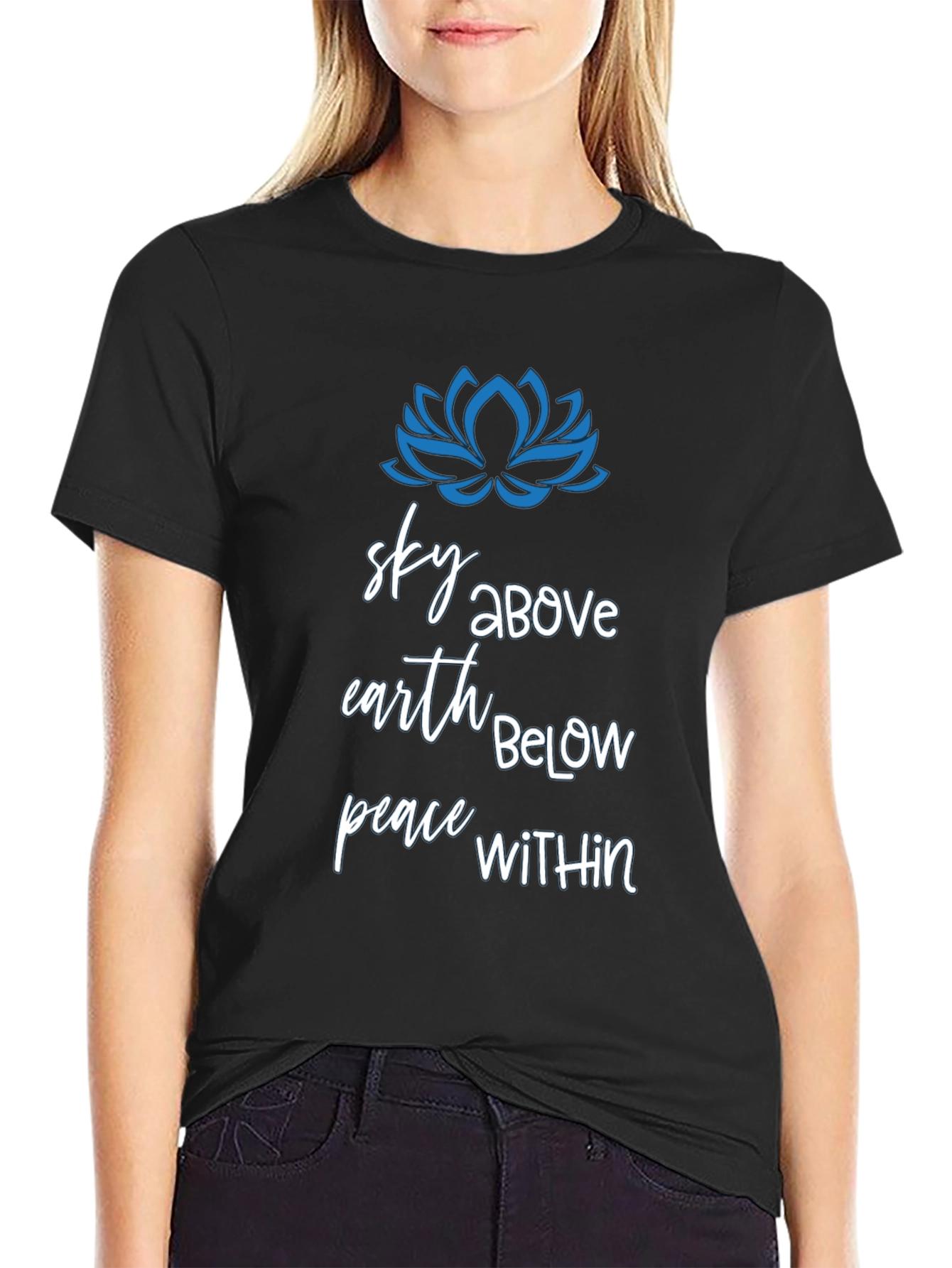 Sky Above Earth Below Peace Within Graphic T-Shirt