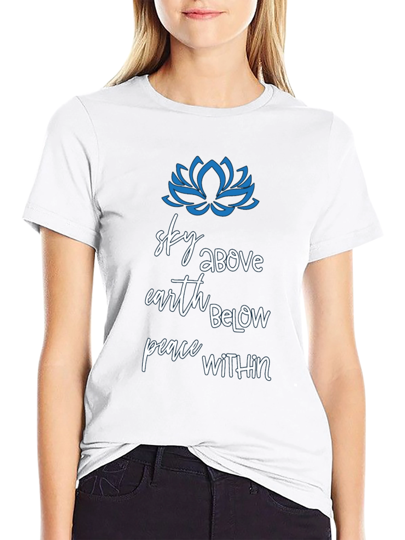 Sky Above Earth Below Peace Within Graphic T-Shirt