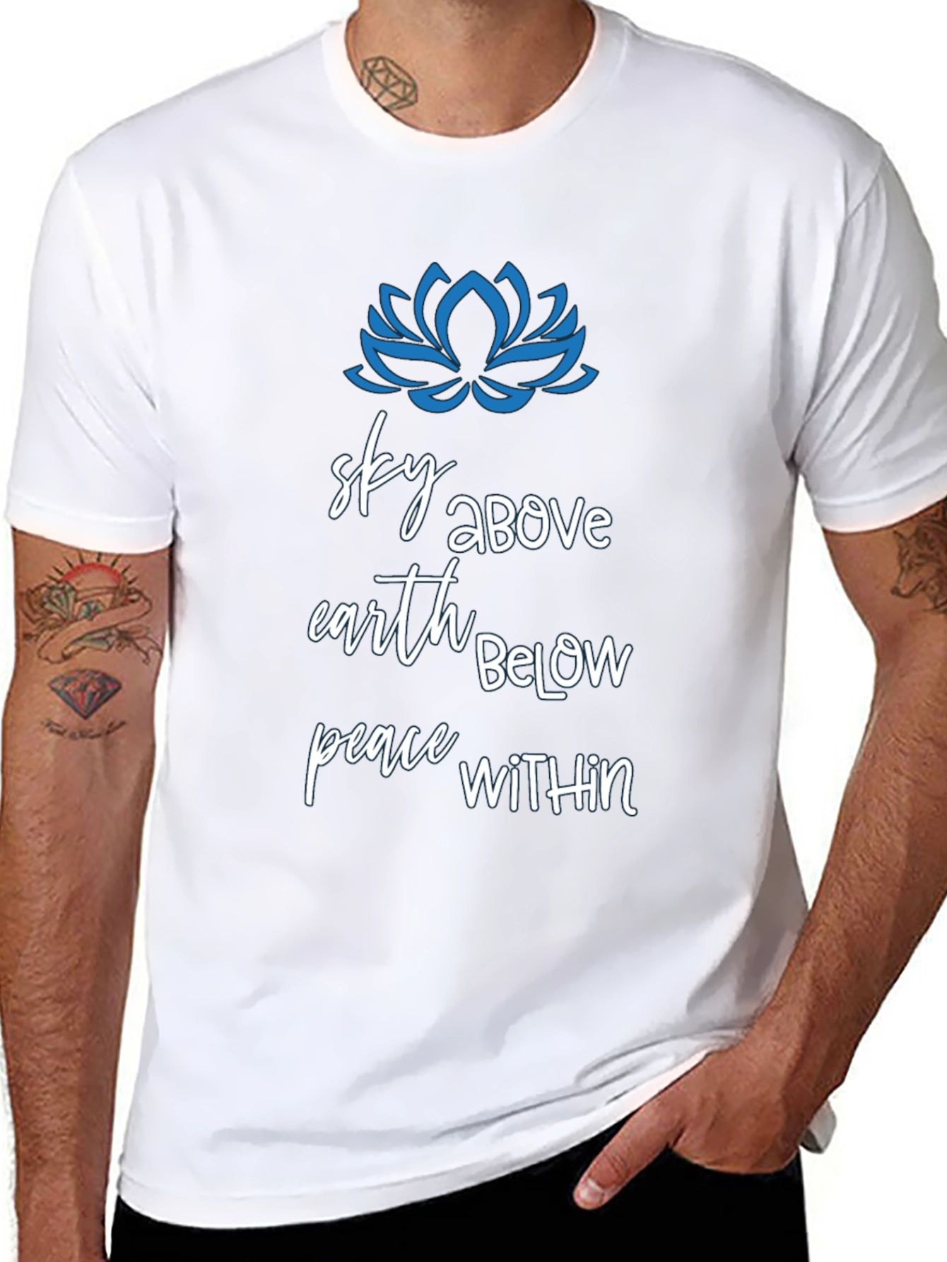 Sky Above Earth Below Peace Within Graphic T-Shirt