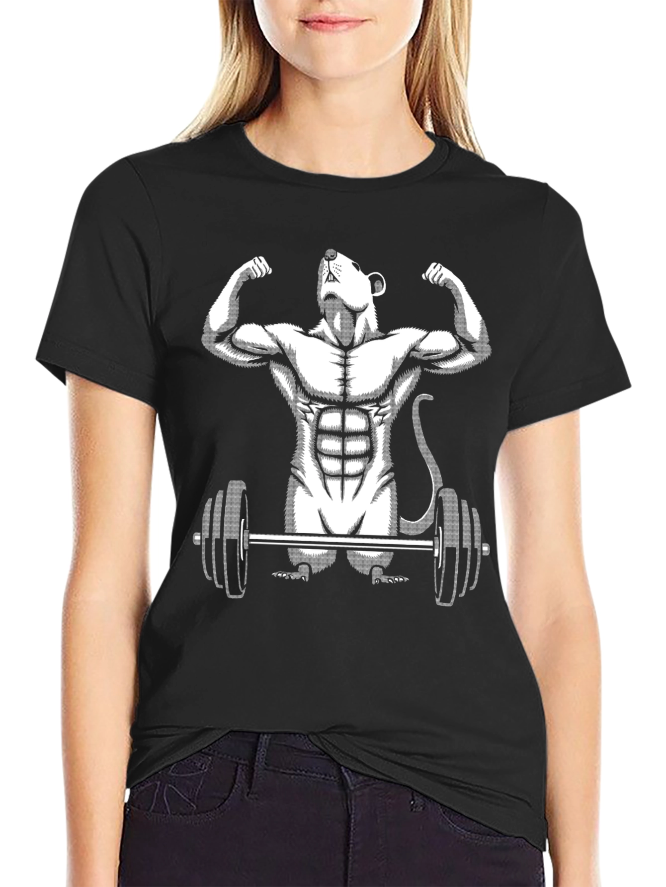 Rat Lifter T-Shirt - Funny Gym Tee