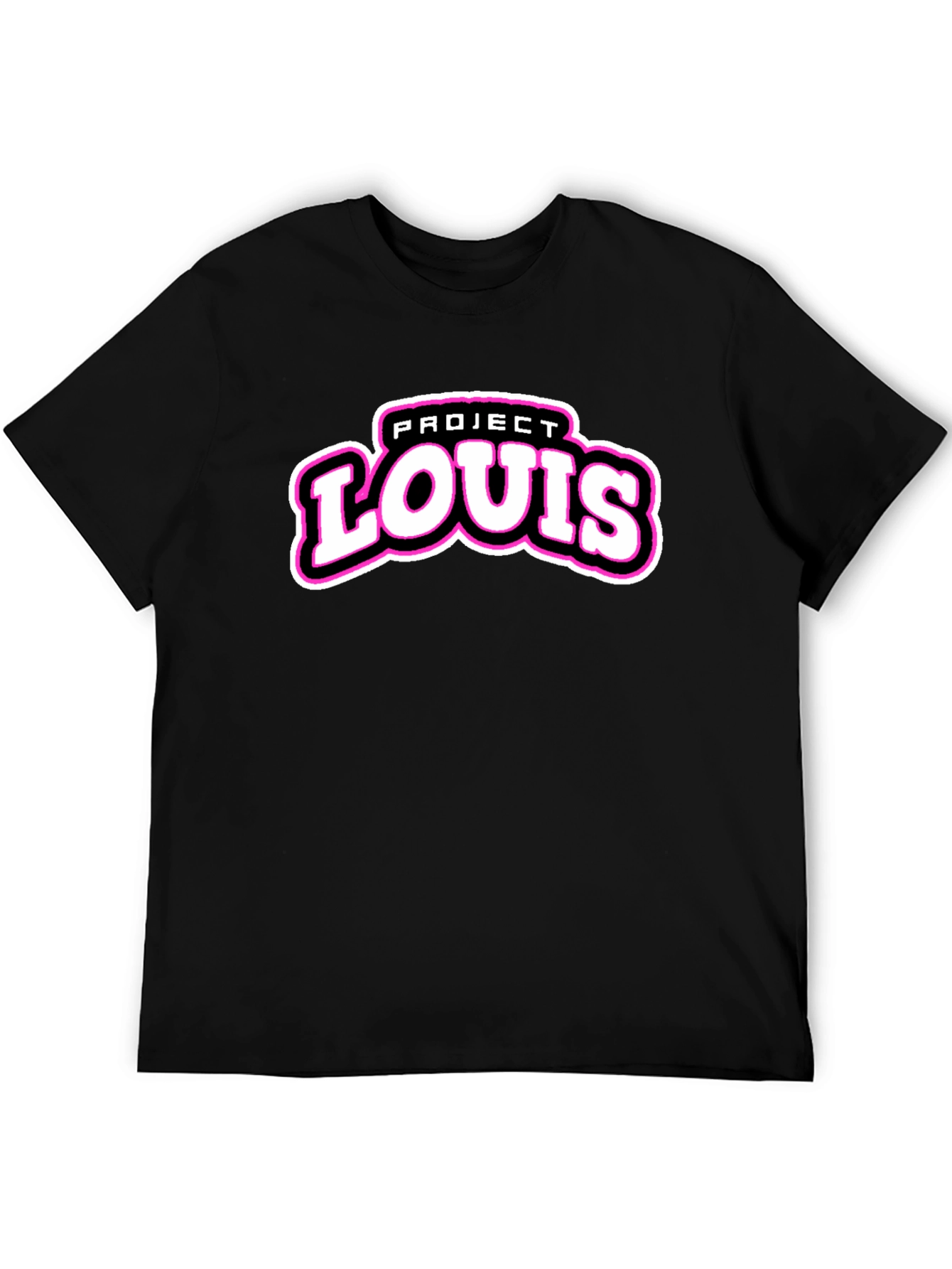Project Louis Black T-Shirt | Cool Graphic Tee
