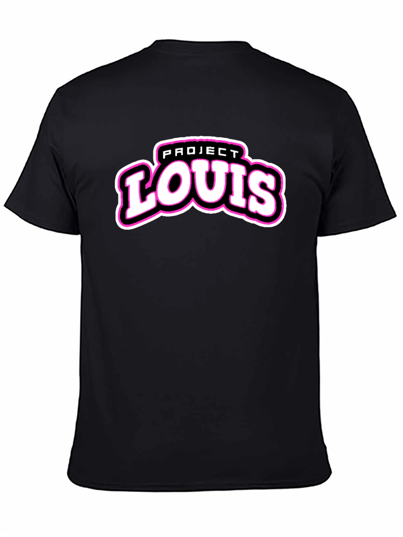 Project Louis Black T-Shirt | Cool Graphic Tee
