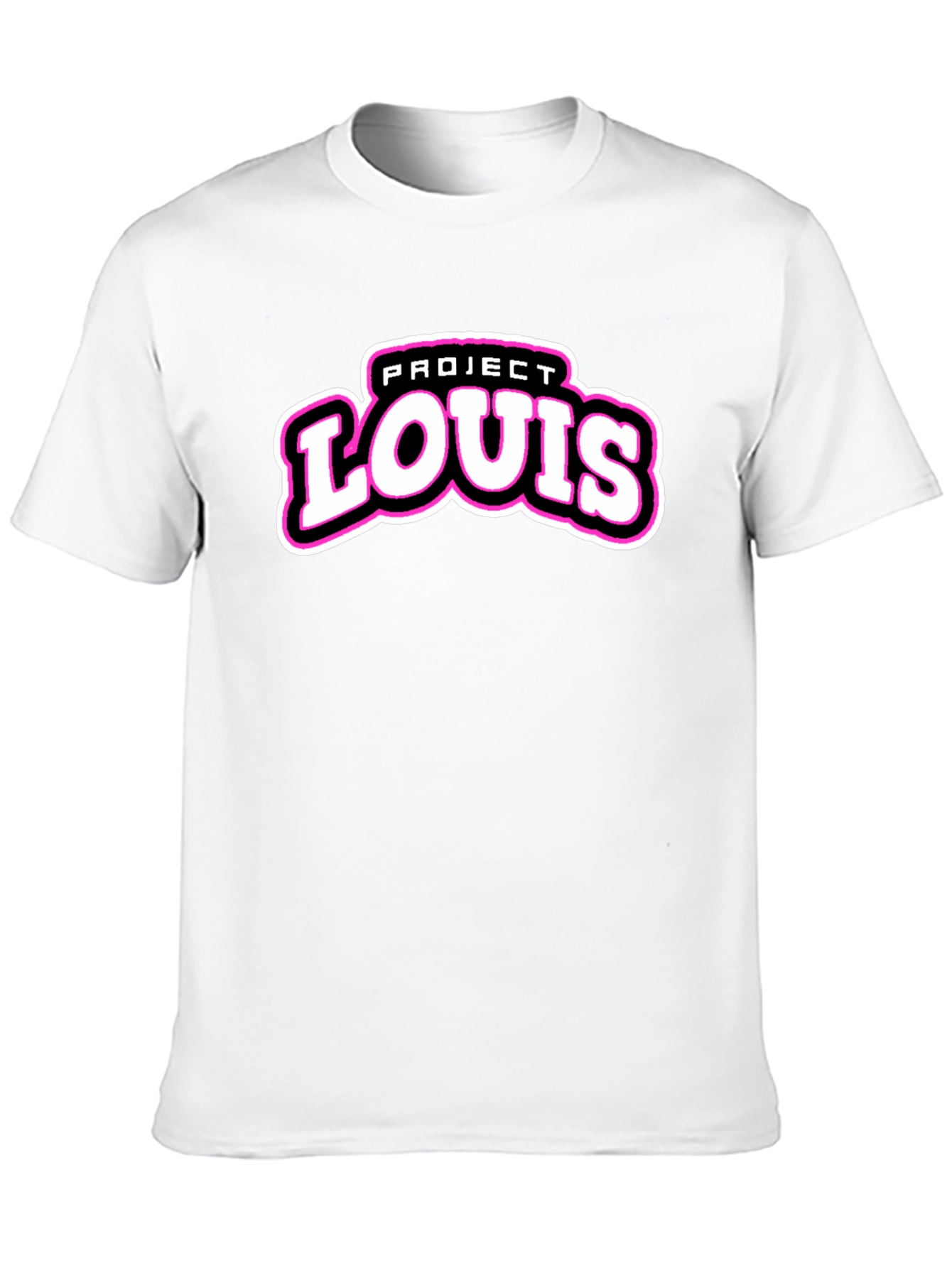 Project Louis Black T-Shirt | Cool Graphic Tee