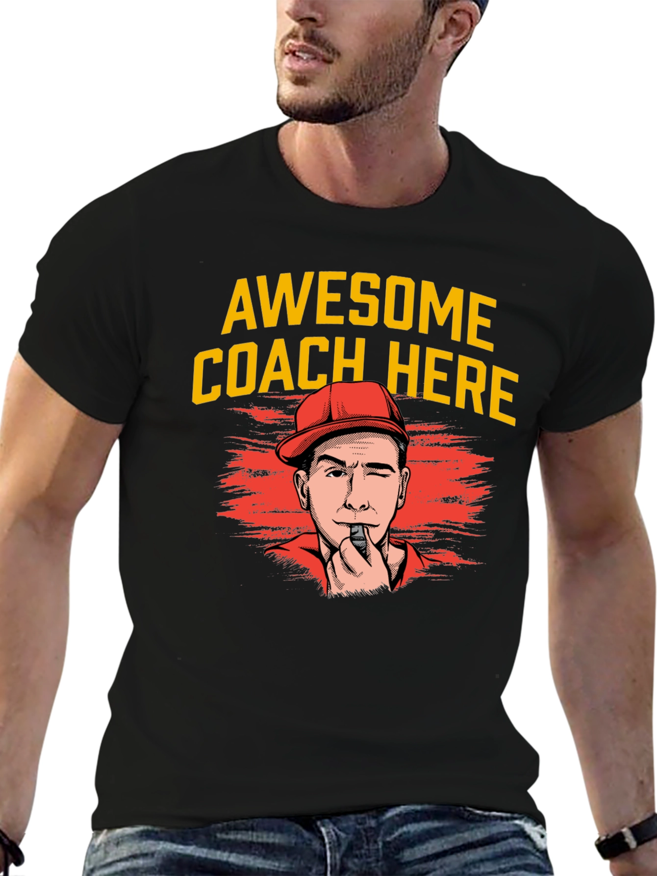 Awesome Coach Here T-Shirt