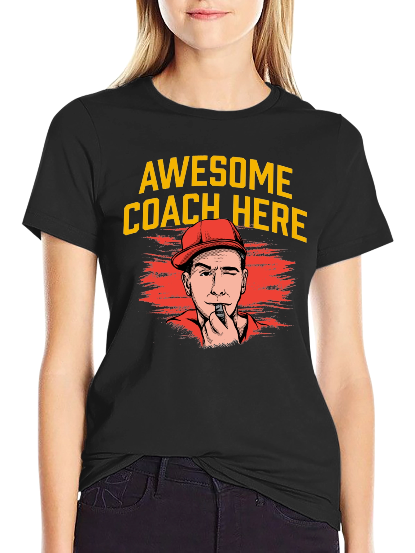 Awesome Coach Here T-Shirt