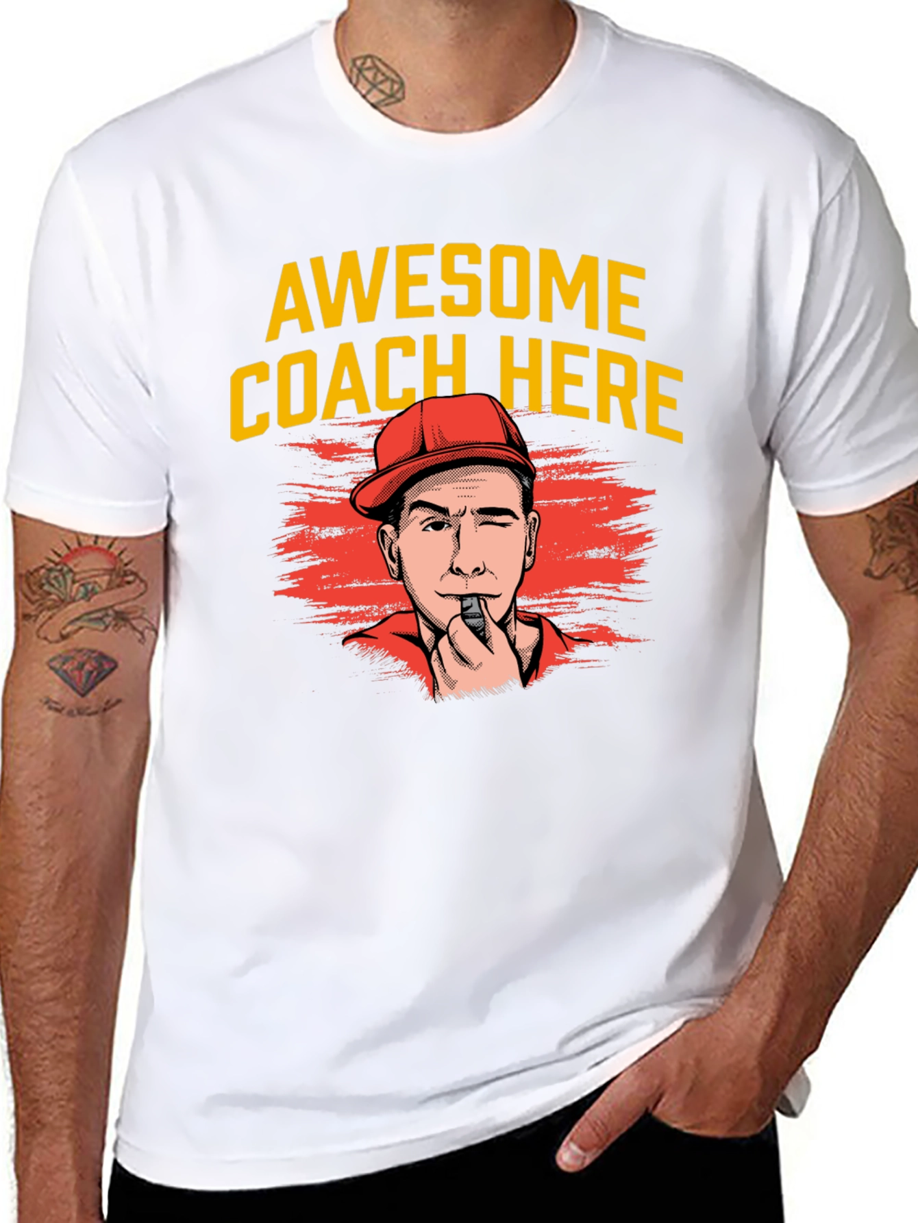 Awesome Coach Here T-Shirt