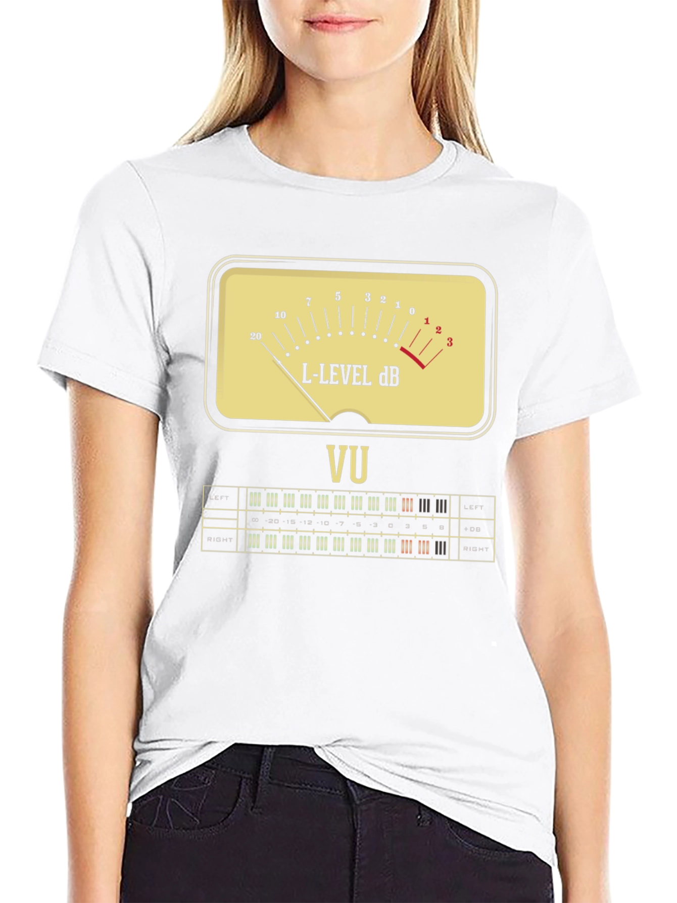 VU Meter Graphic T-Shirt - Musician Audio Tee
