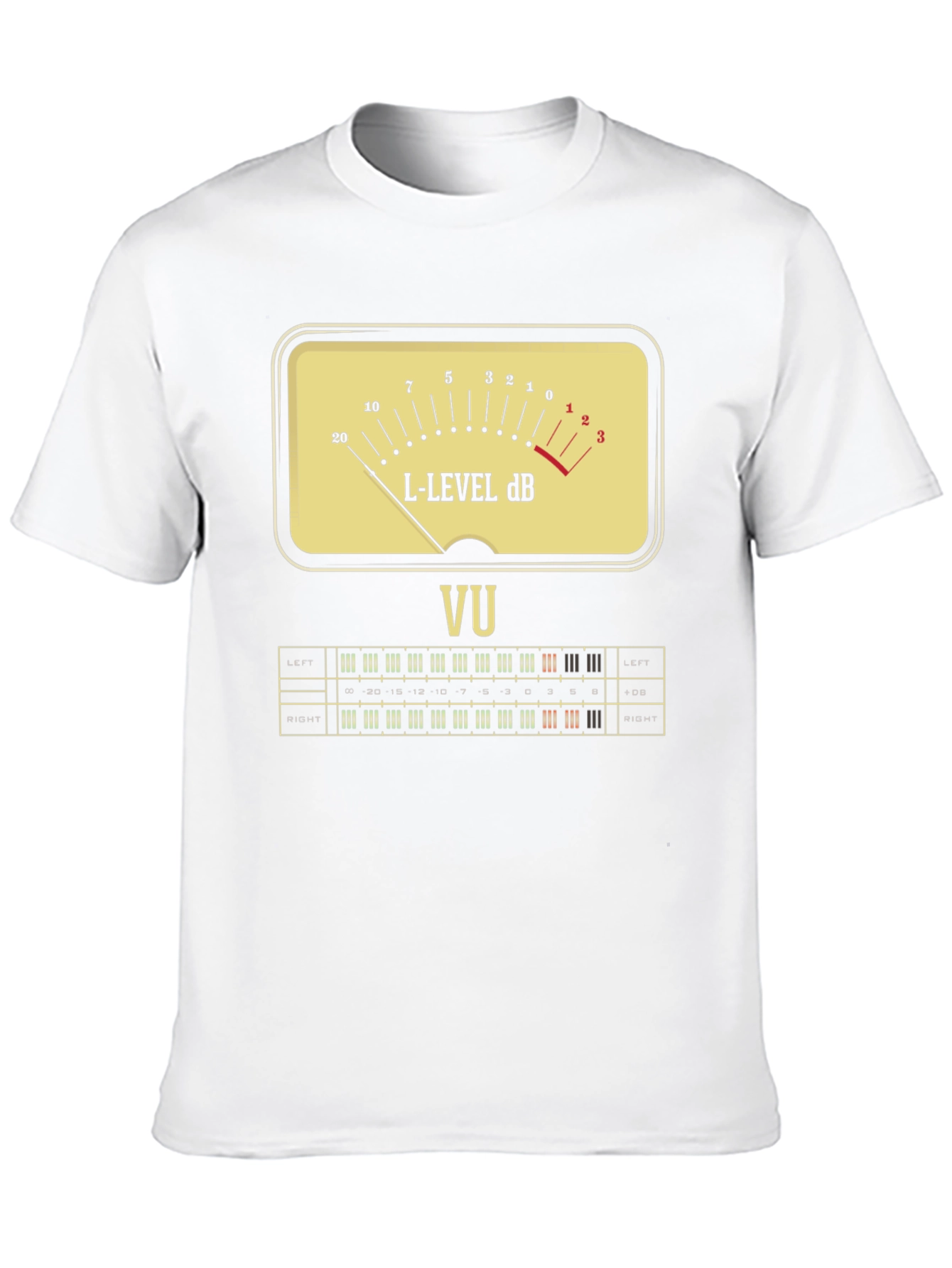 VU Meter Graphic T-Shirt - Musician Audio Tee