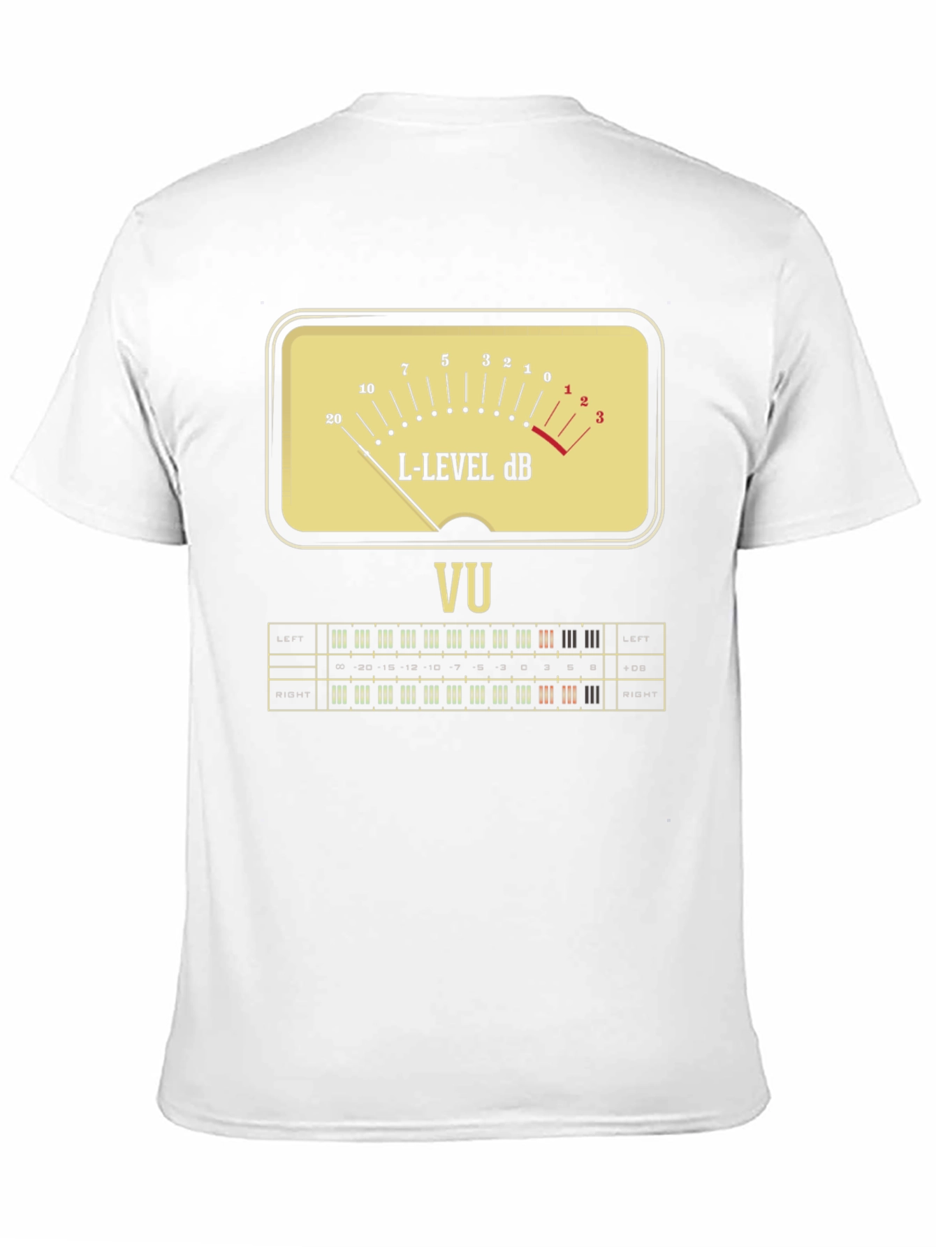 VU Meter Graphic T-Shirt - Musician Audio Tee