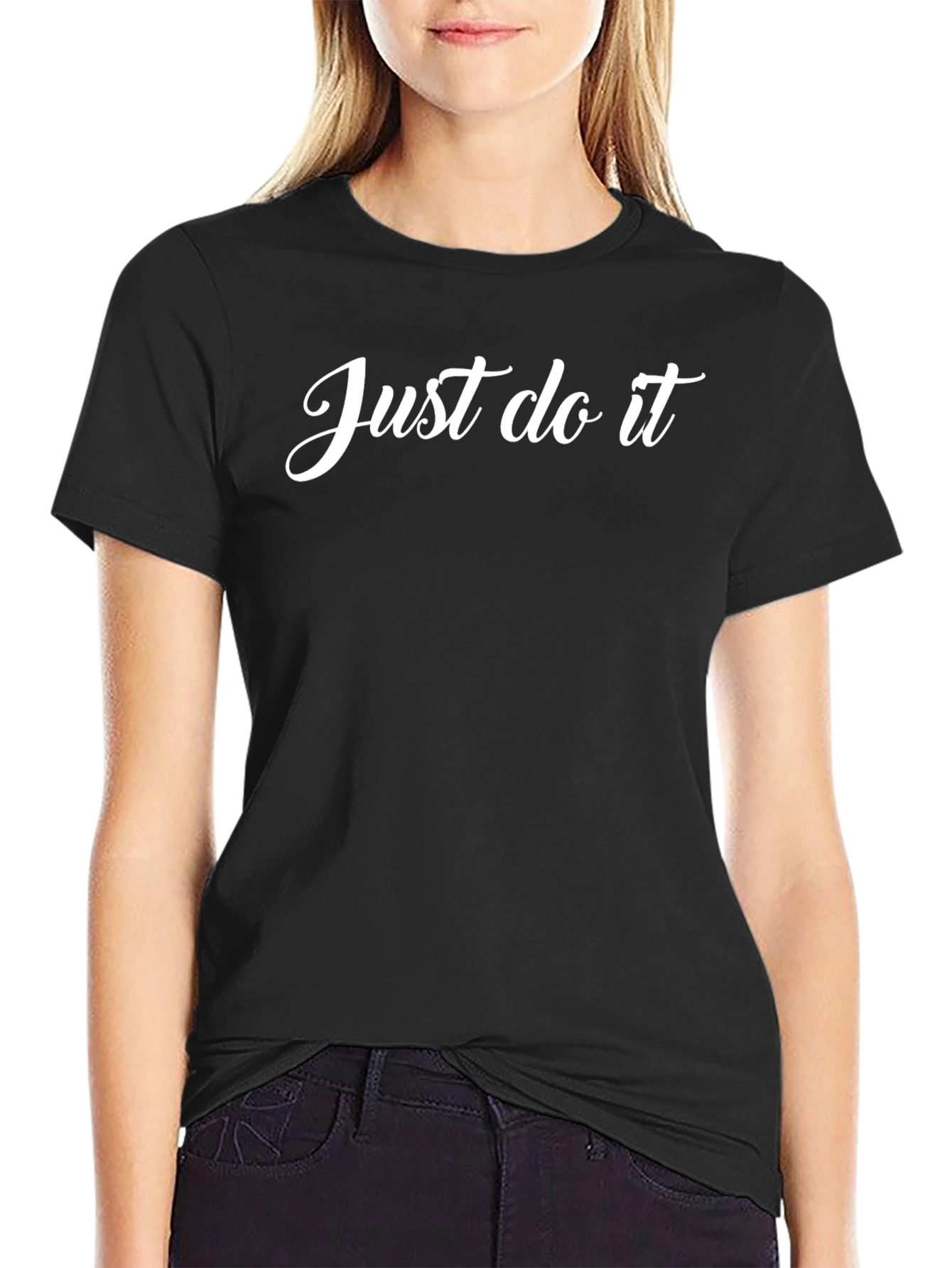 Just Do It Black Tee