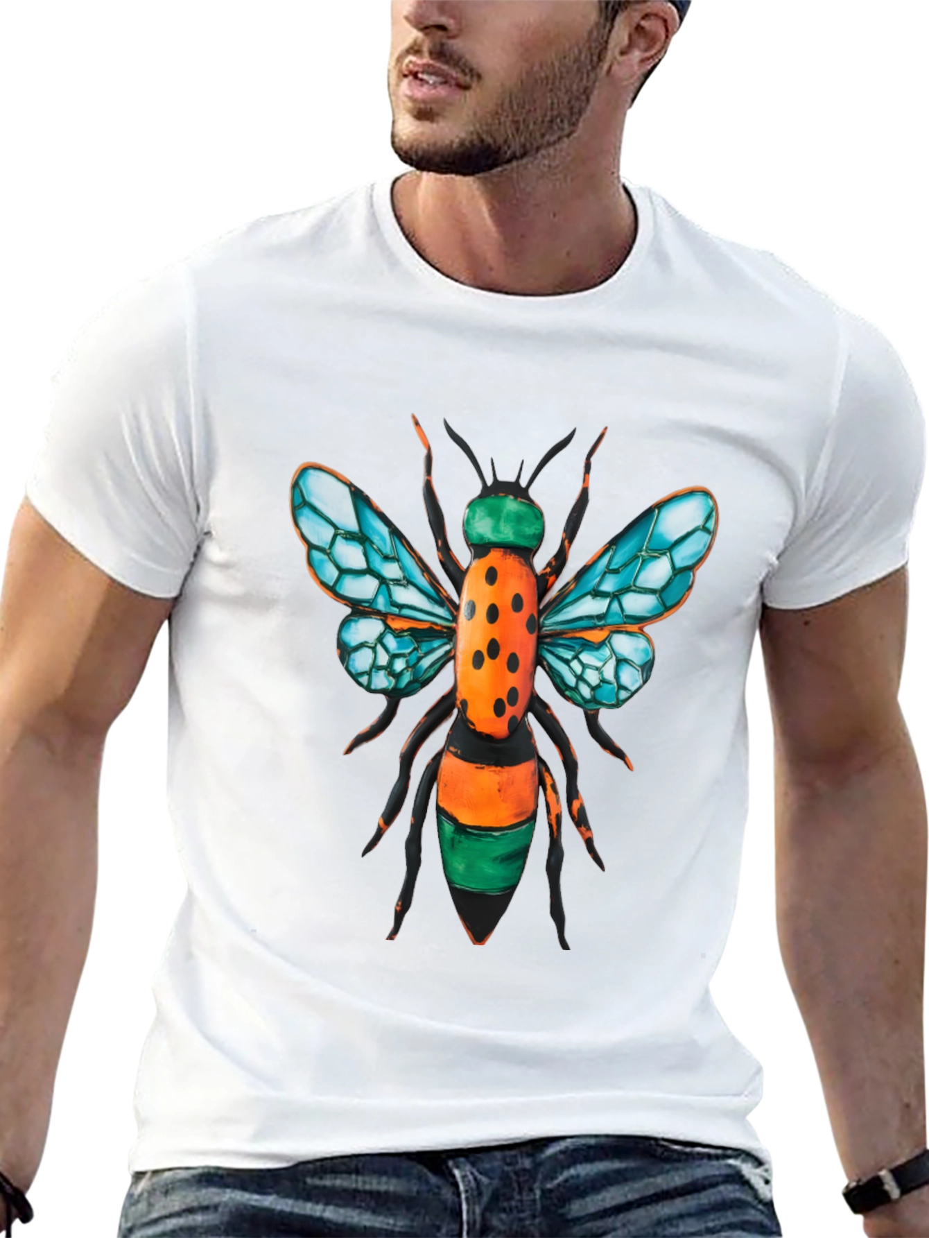 Cool Bee Graphic Black T-Shirt