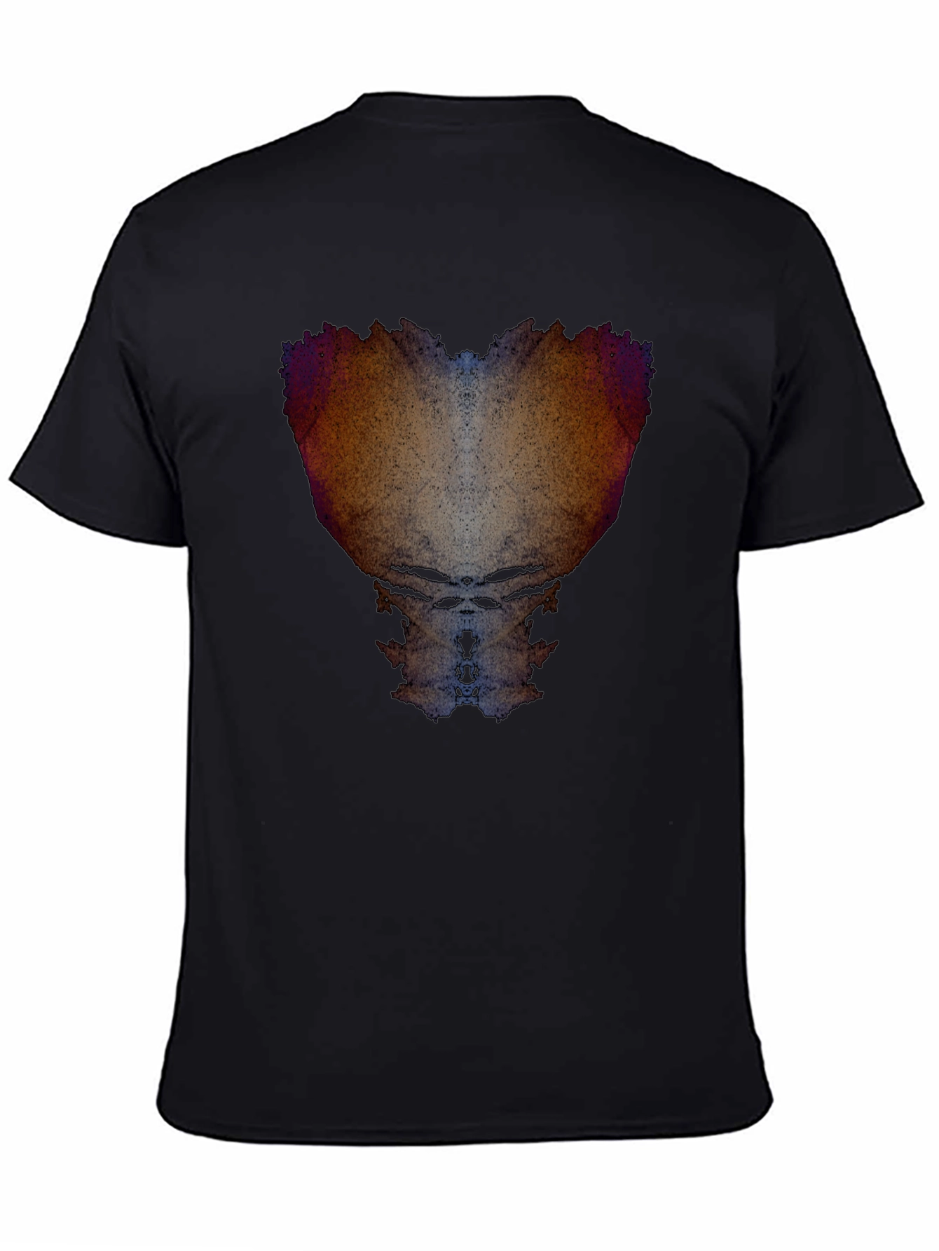 Abstract Art Print Black T-Shirt