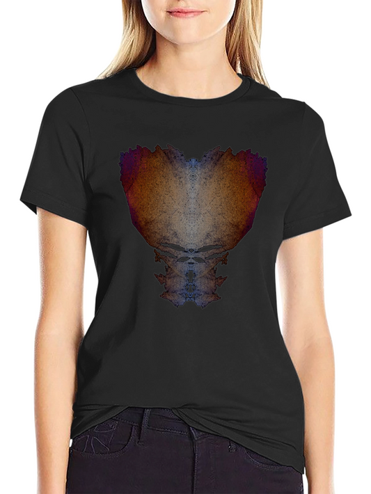 Abstract Art Print Black T-Shirt
