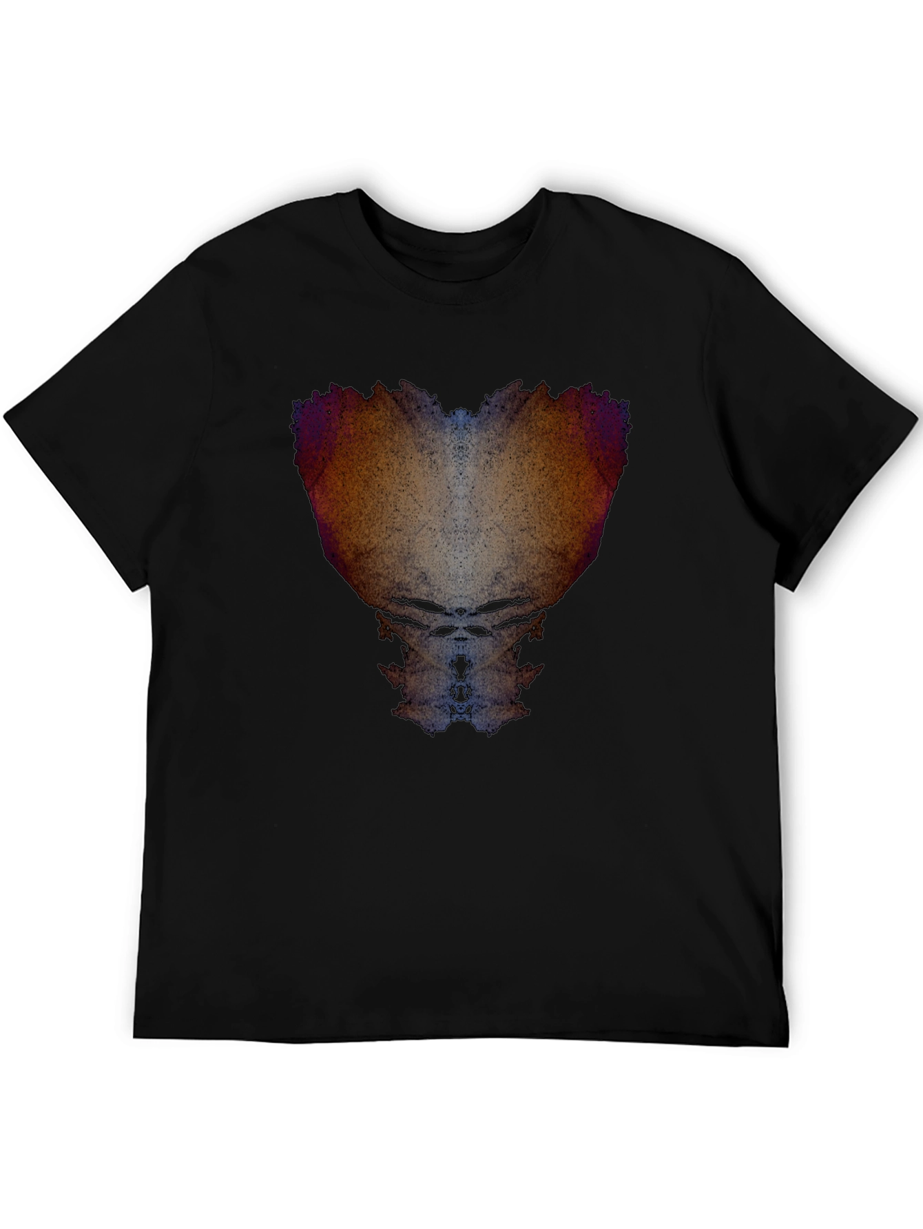 Abstract Art Print Black T-Shirt