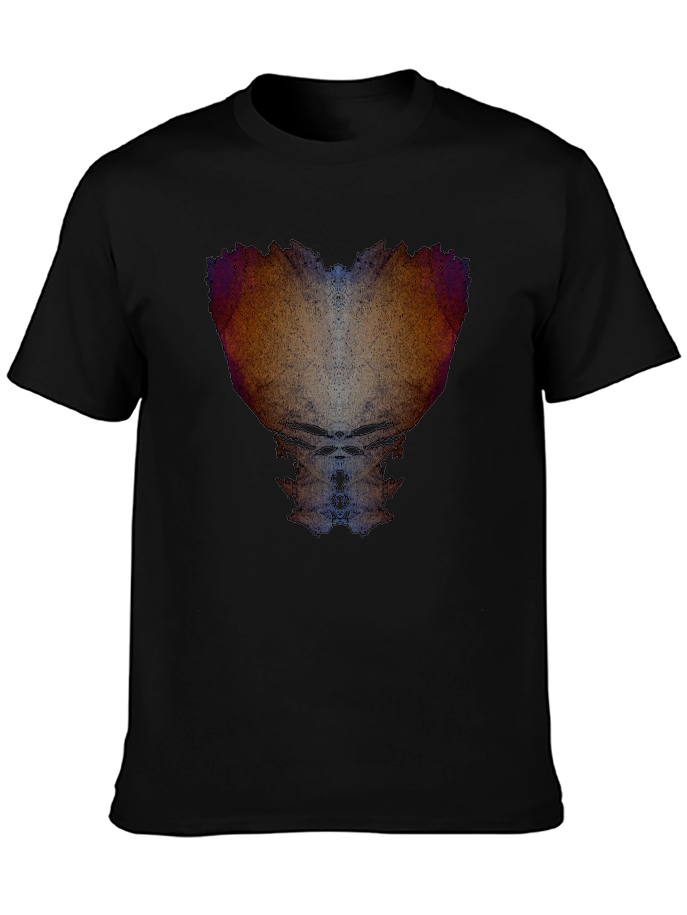 Abstract Art Print Black T-Shirt
