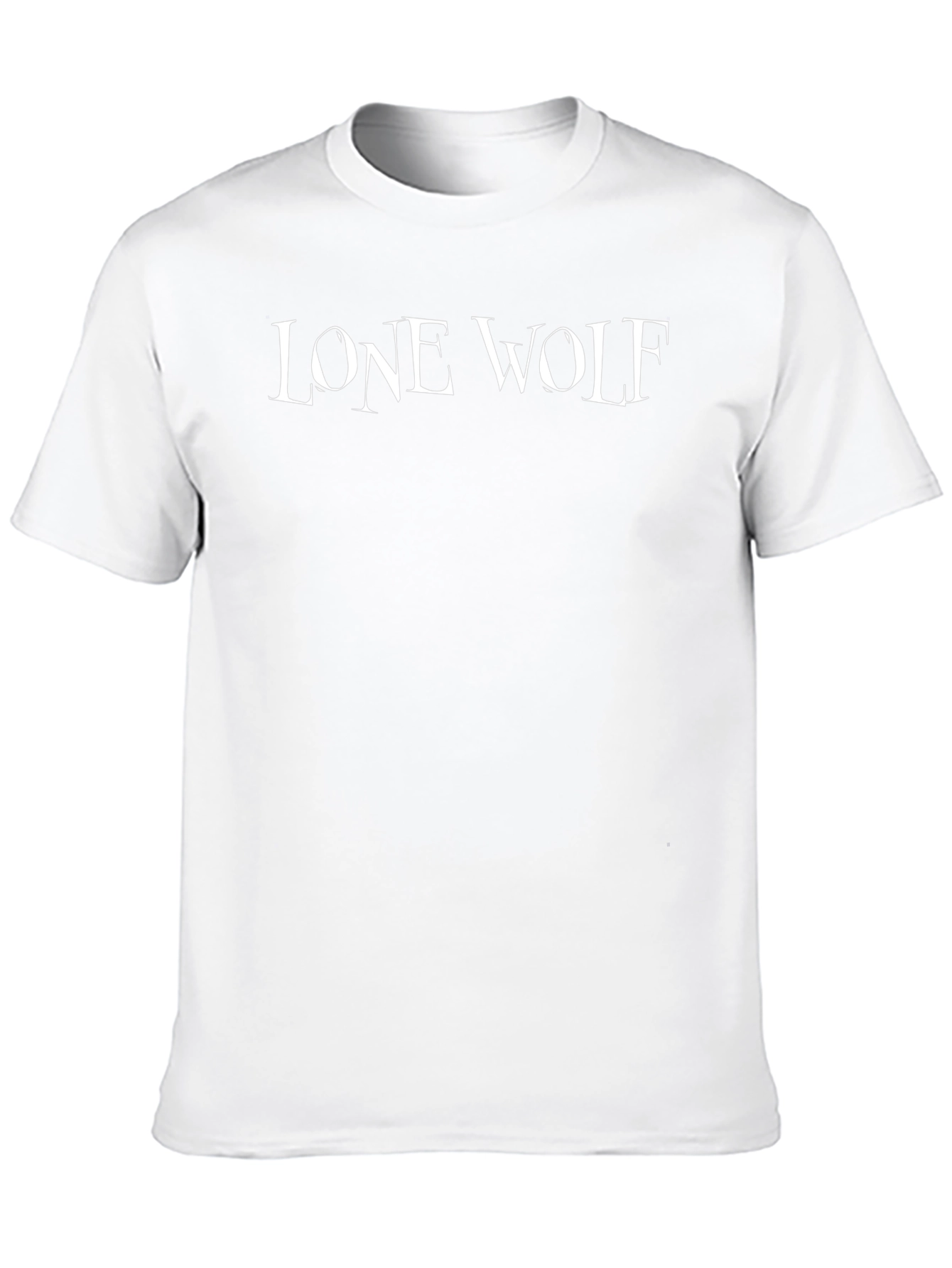 Lone Wolf Graphic Print Black T-Shirt