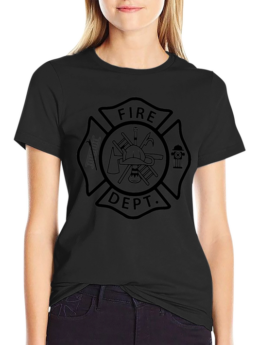 Fire Department T-Shirt Black