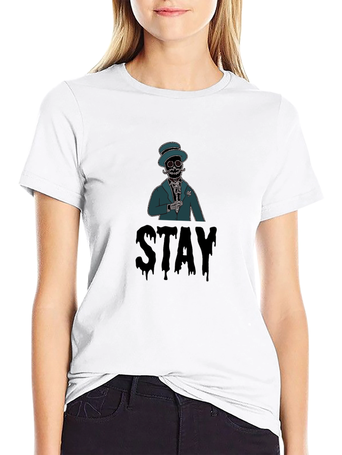 Stay Skeleton T-Shirt - Unique Graphic Tee