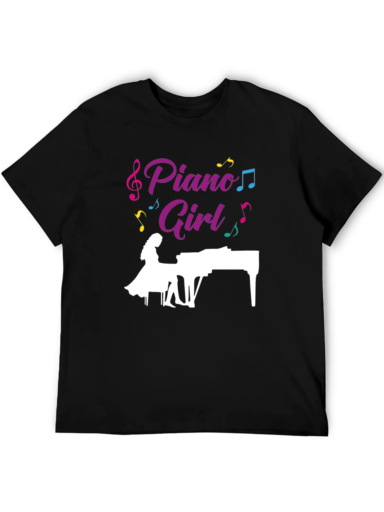 Piano Girl T-Shirt: Musically Stylish Tee