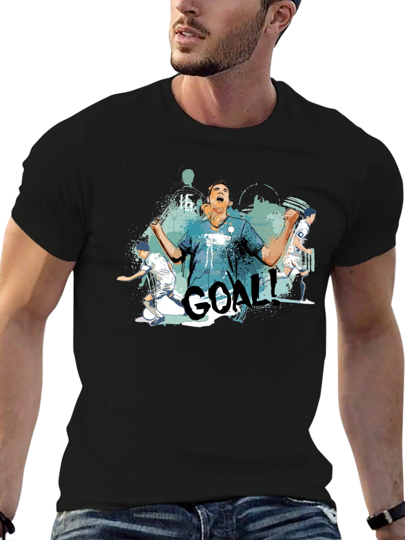 GOAL! Graphic Tee - Soccer Celebration T-Shirt