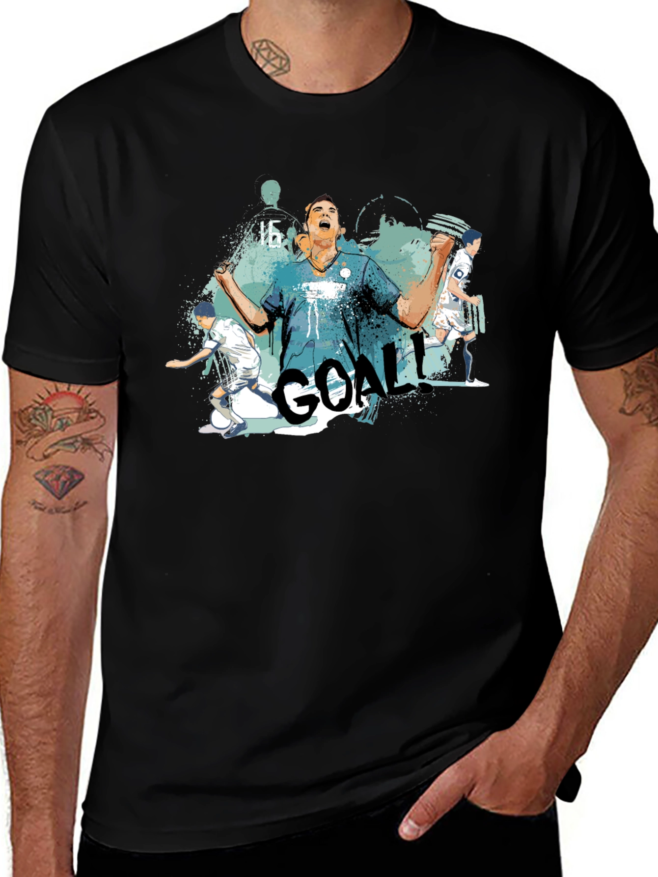 GOAL! Graphic Tee - Soccer Celebration T-Shirt
