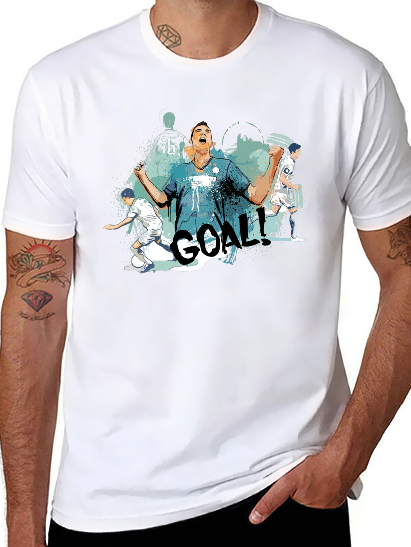 GOAL! Graphic Tee - Soccer Celebration T-Shirt