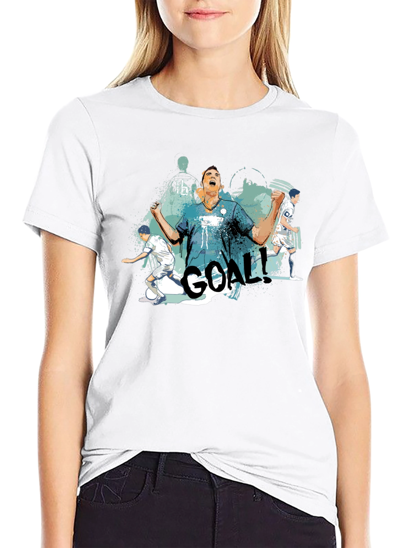 GOAL! Graphic Tee - Soccer Celebration T-Shirt