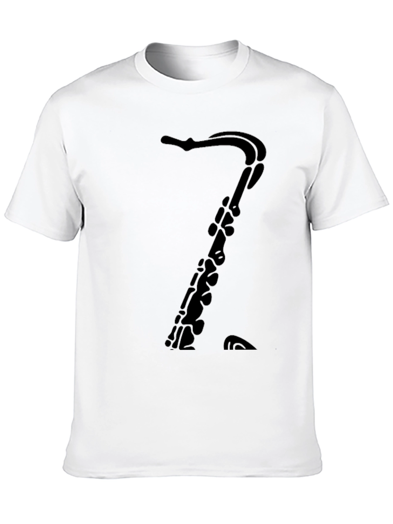 Saxophone T-Shirt: Classic Black Music Tee