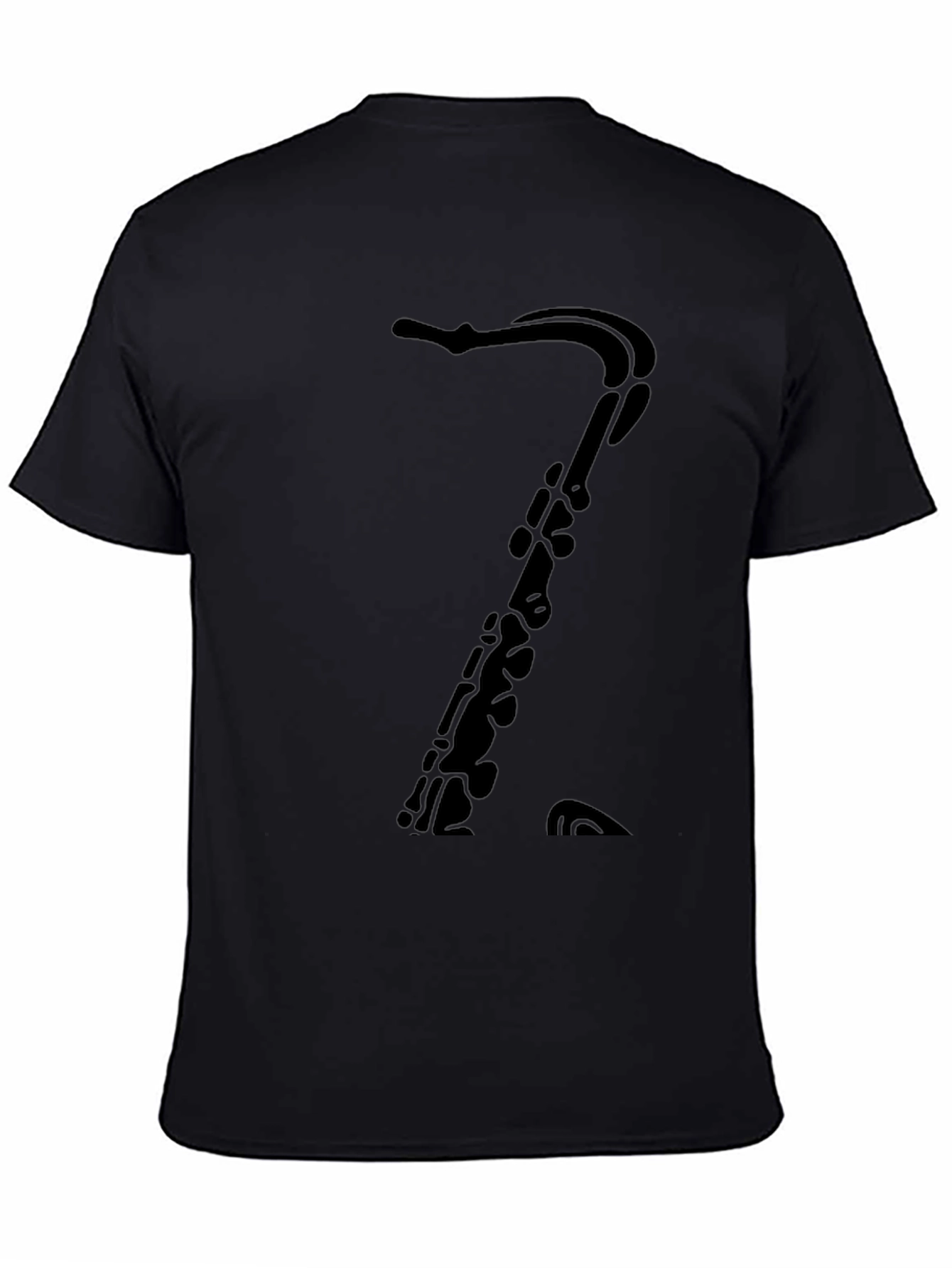Saxophone T-Shirt: Classic Black Music Tee