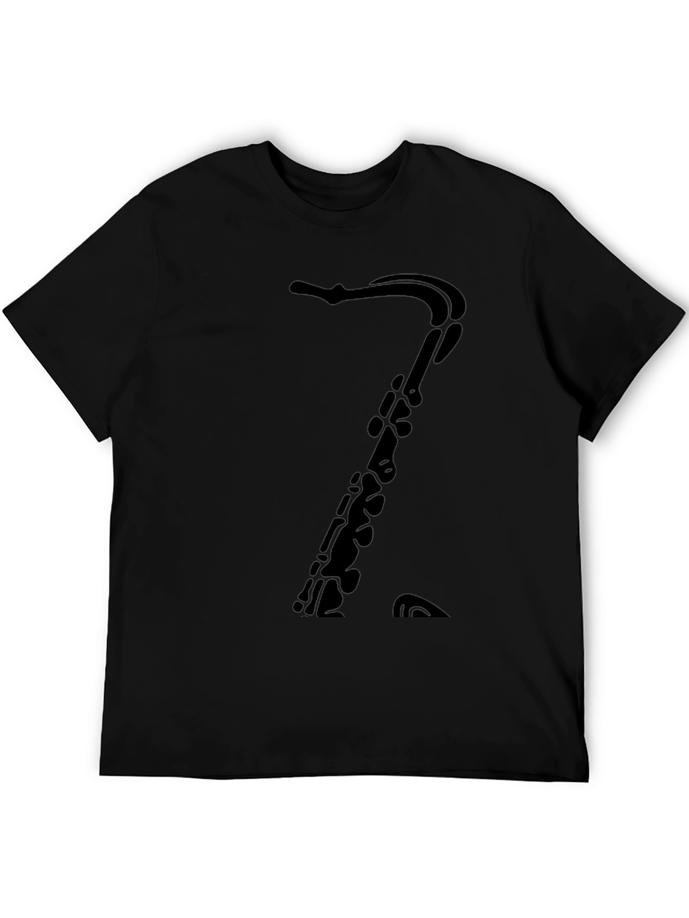 Saxophone T-Shirt: Classic Black Music Tee