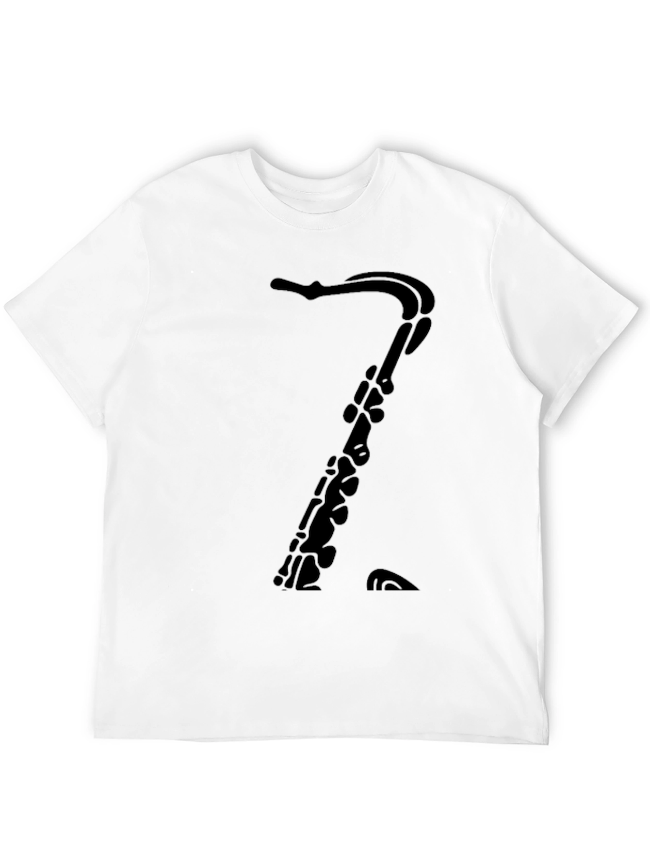 Saxophone T-Shirt: Classic Black Music Tee