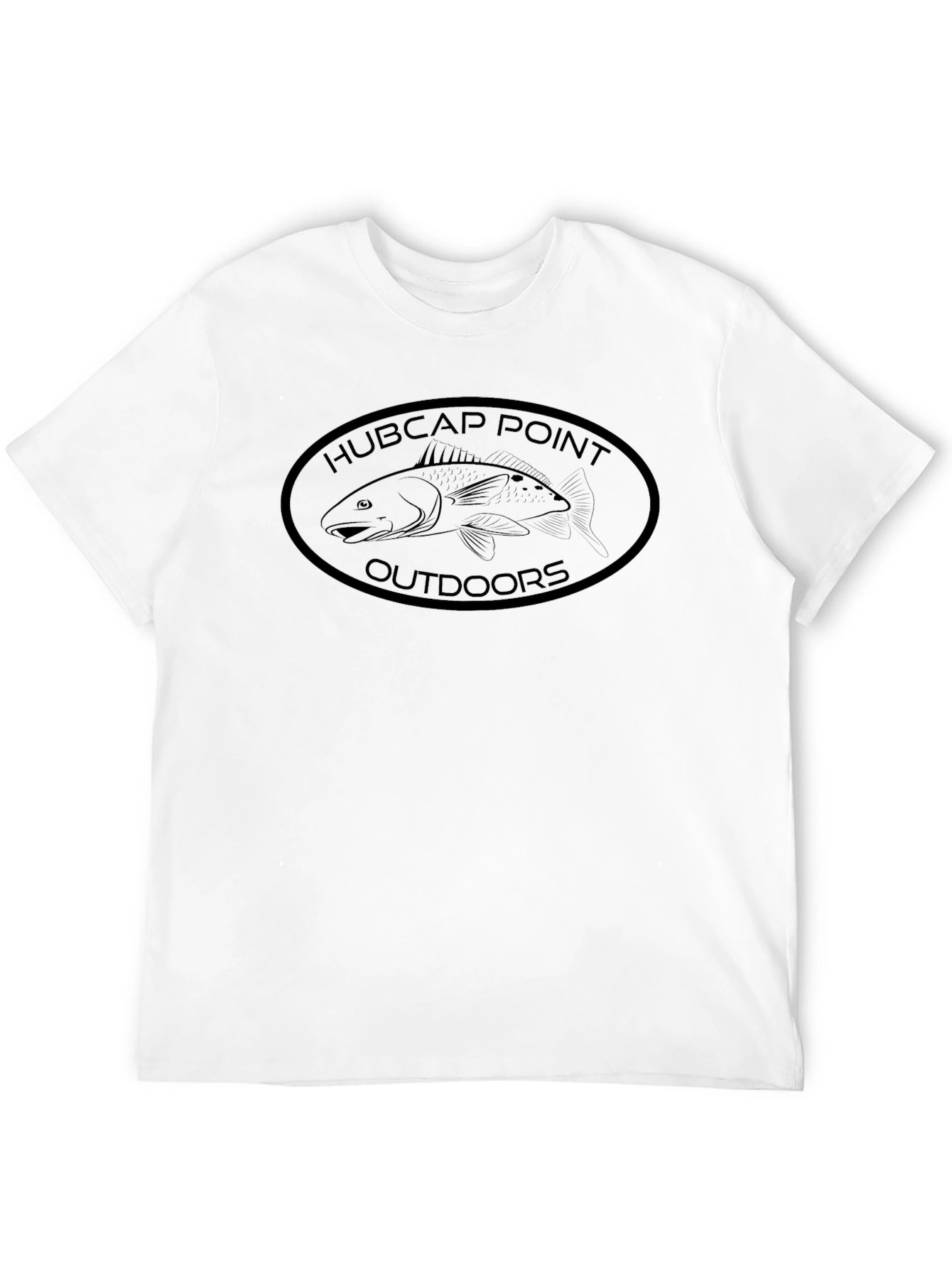 Hubcap Point Outdoors Black Graphic T-Shirt
