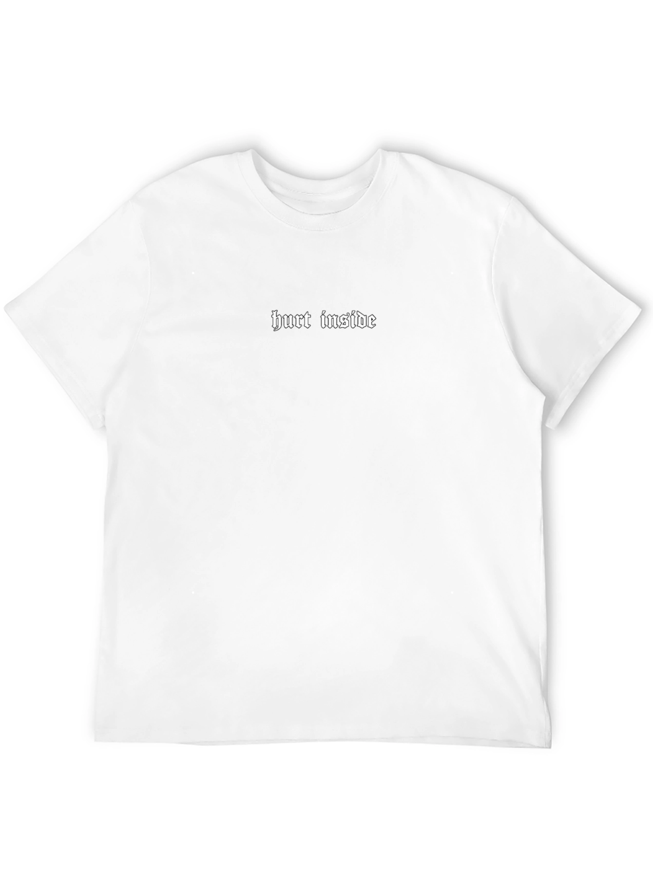 Hurt Inside Gothic Tee - Black Crewneck T-Shirt