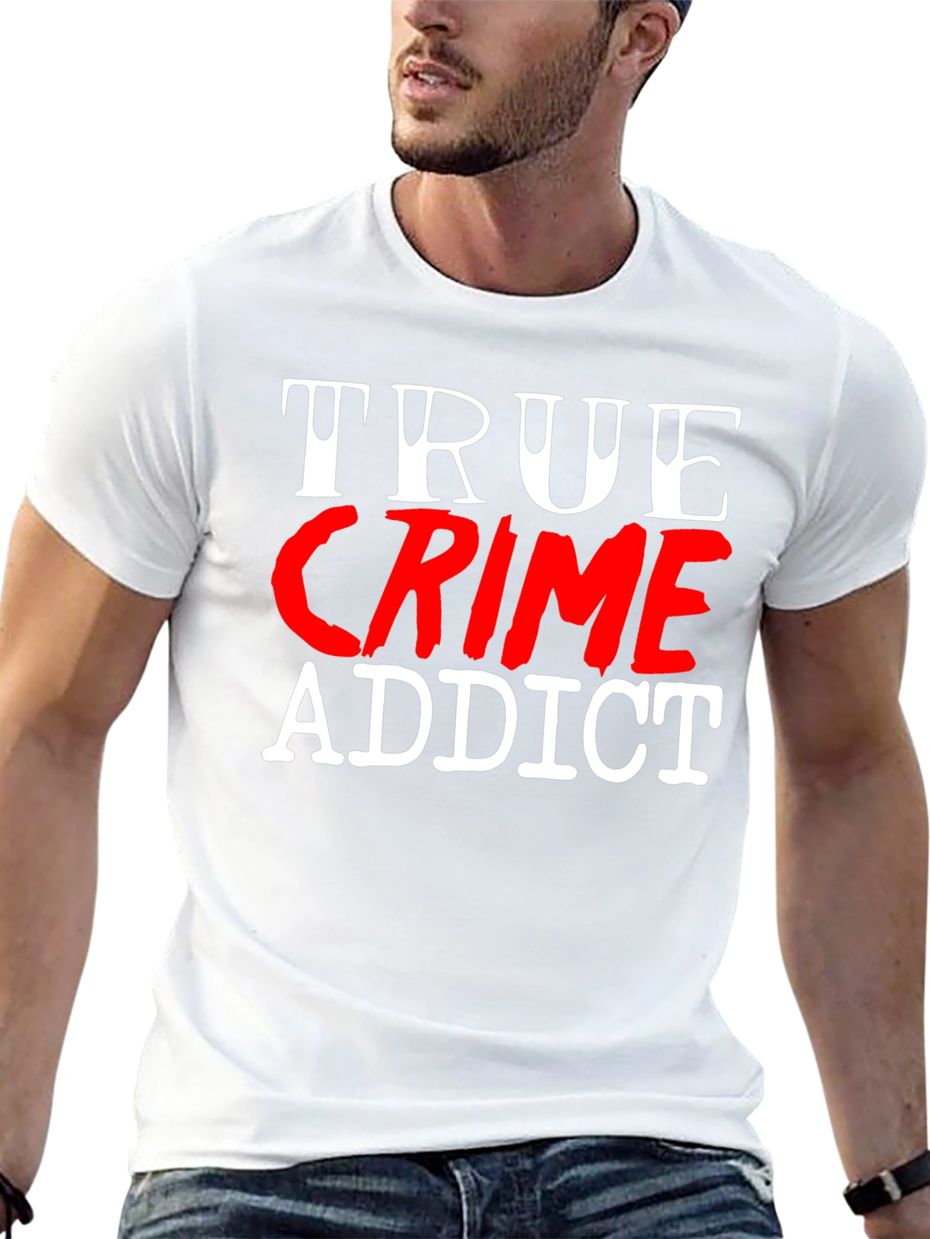 True Crime Addict Graphic T-Shirt
