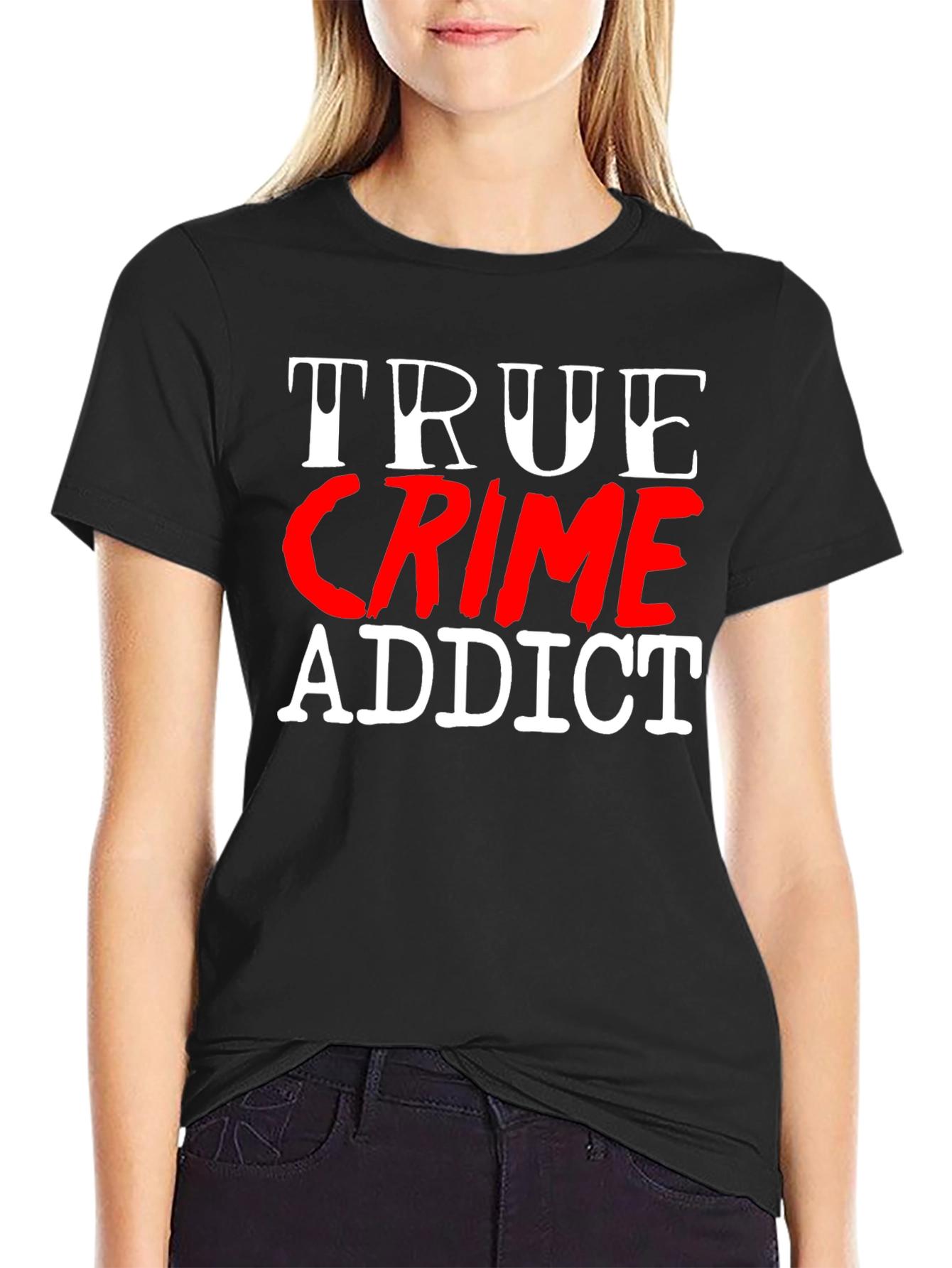 True Crime Addict Graphic T-Shirt