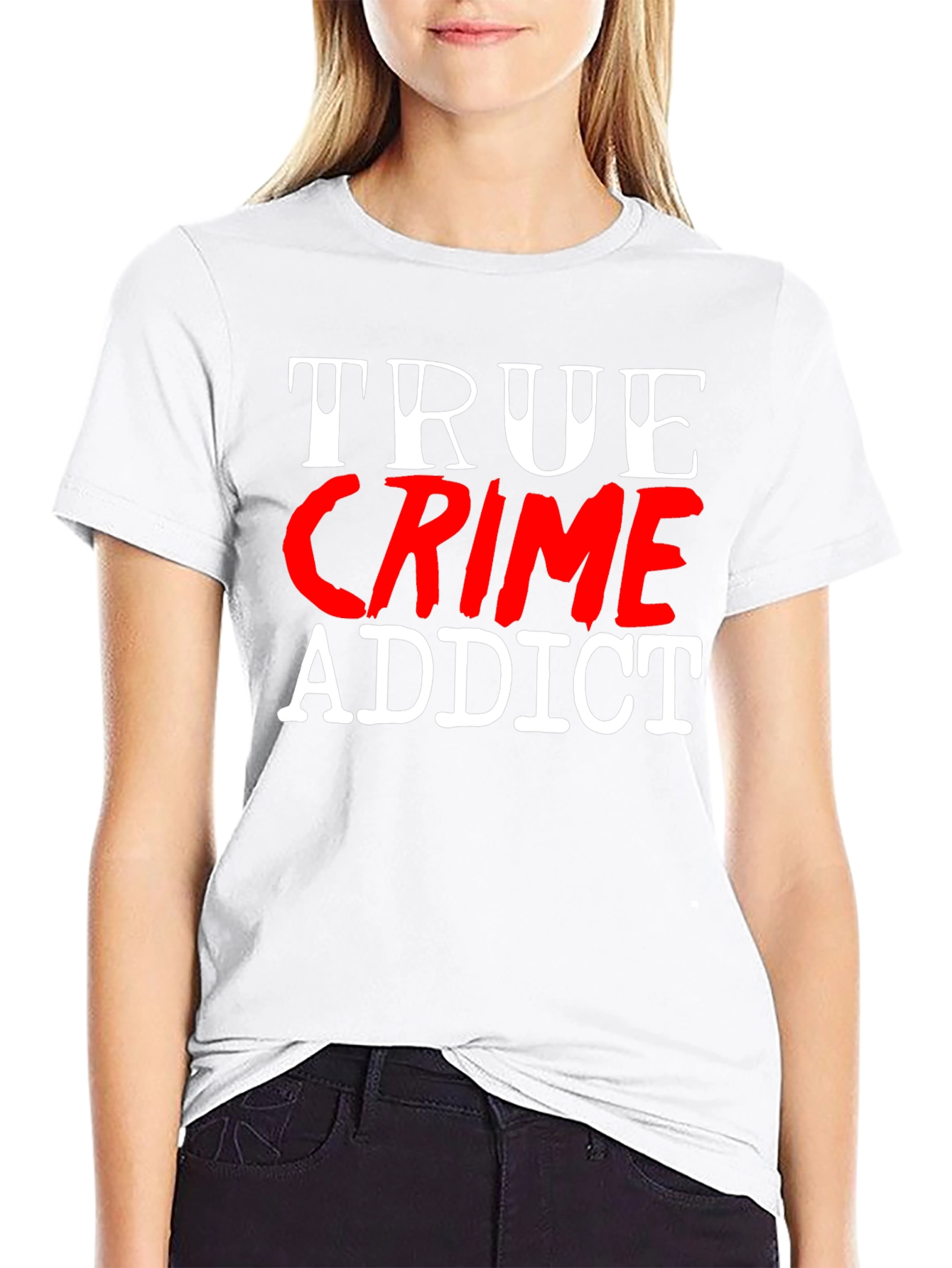 True Crime Addict Graphic T-Shirt