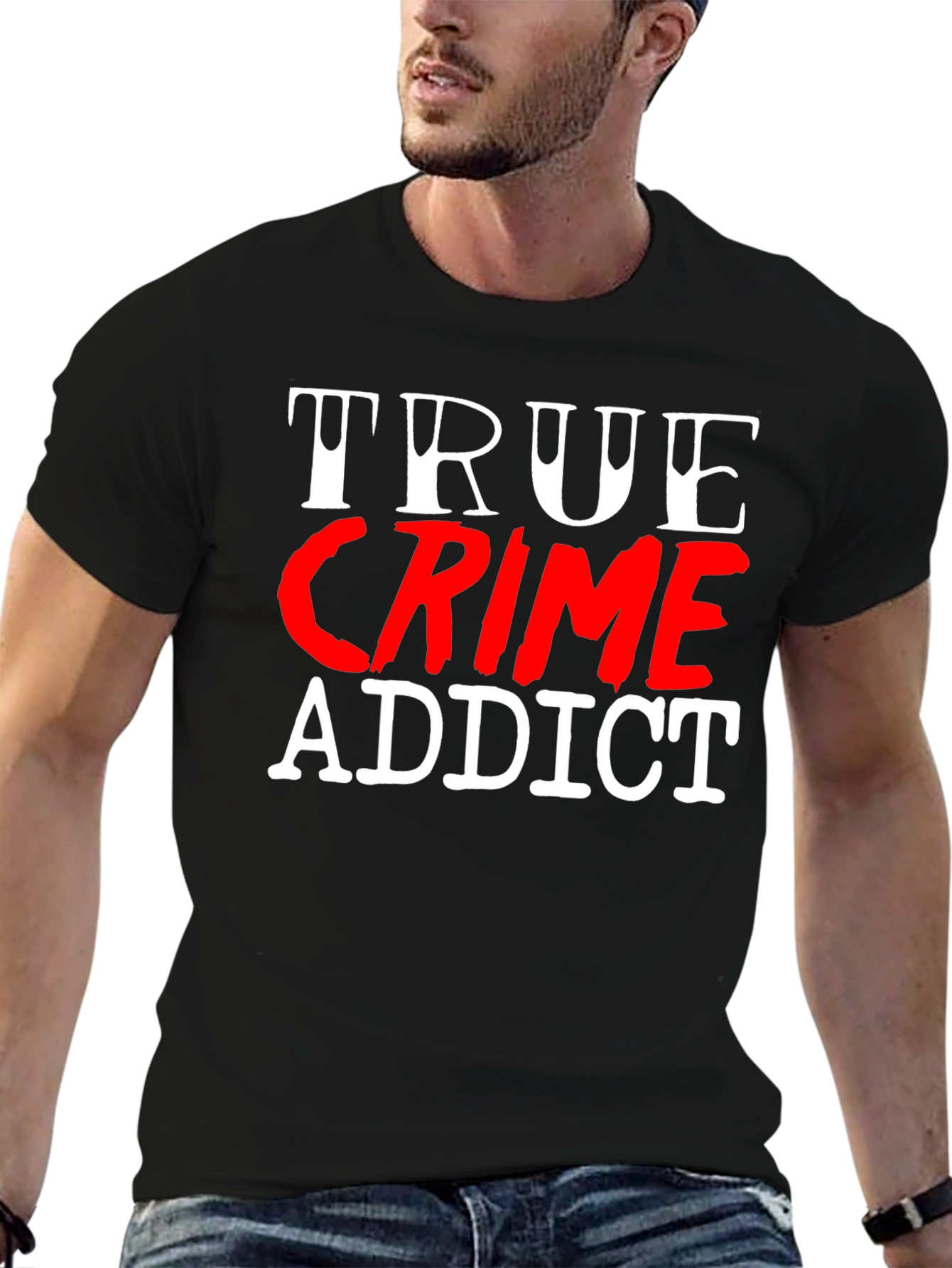 True Crime Addict Graphic T-Shirt