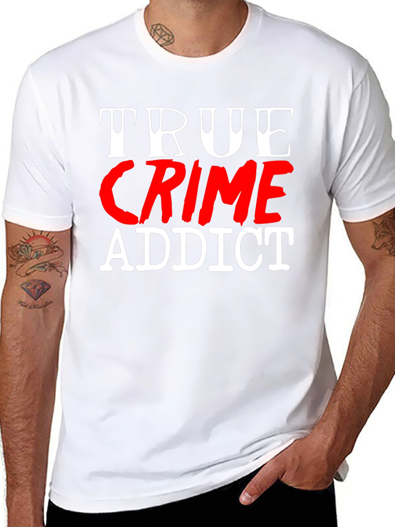 True Crime Addict Graphic T-Shirt