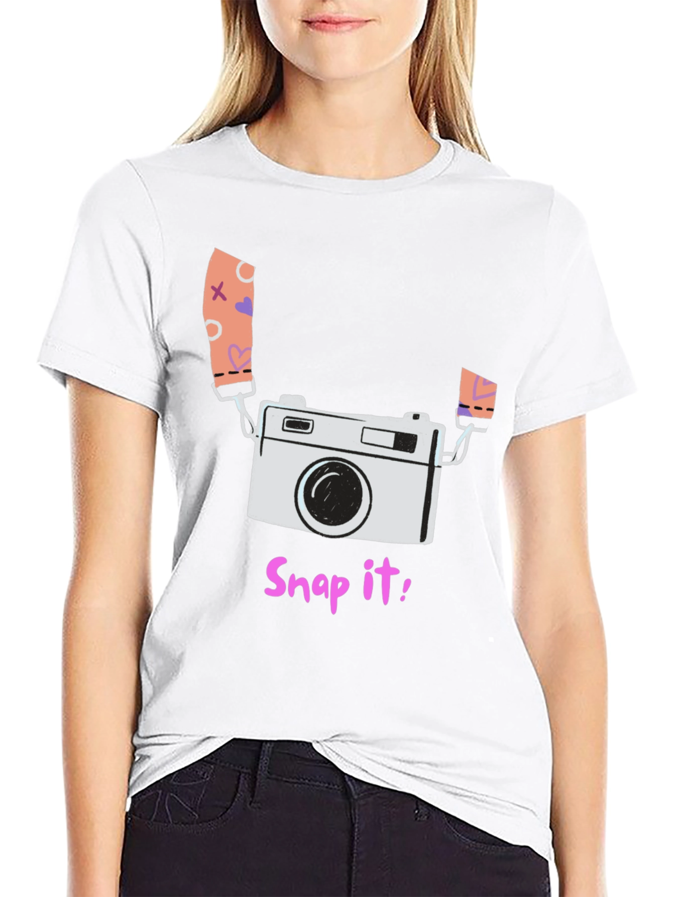 Snap It! Camera Graphic T-Shirt - Trendy Photographer Tee