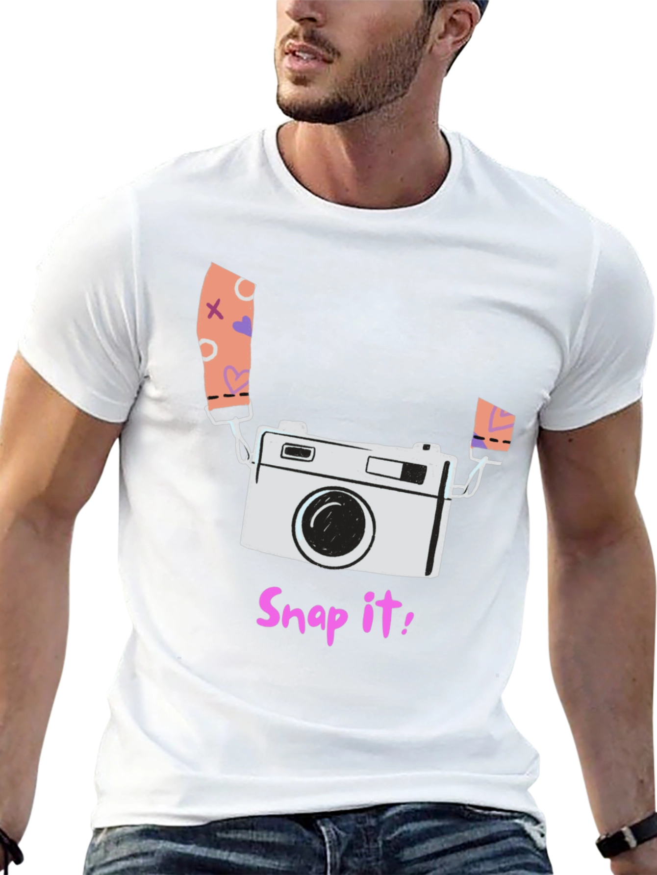 Snap It! Camera Graphic T-Shirt - Trendy Photographer Tee