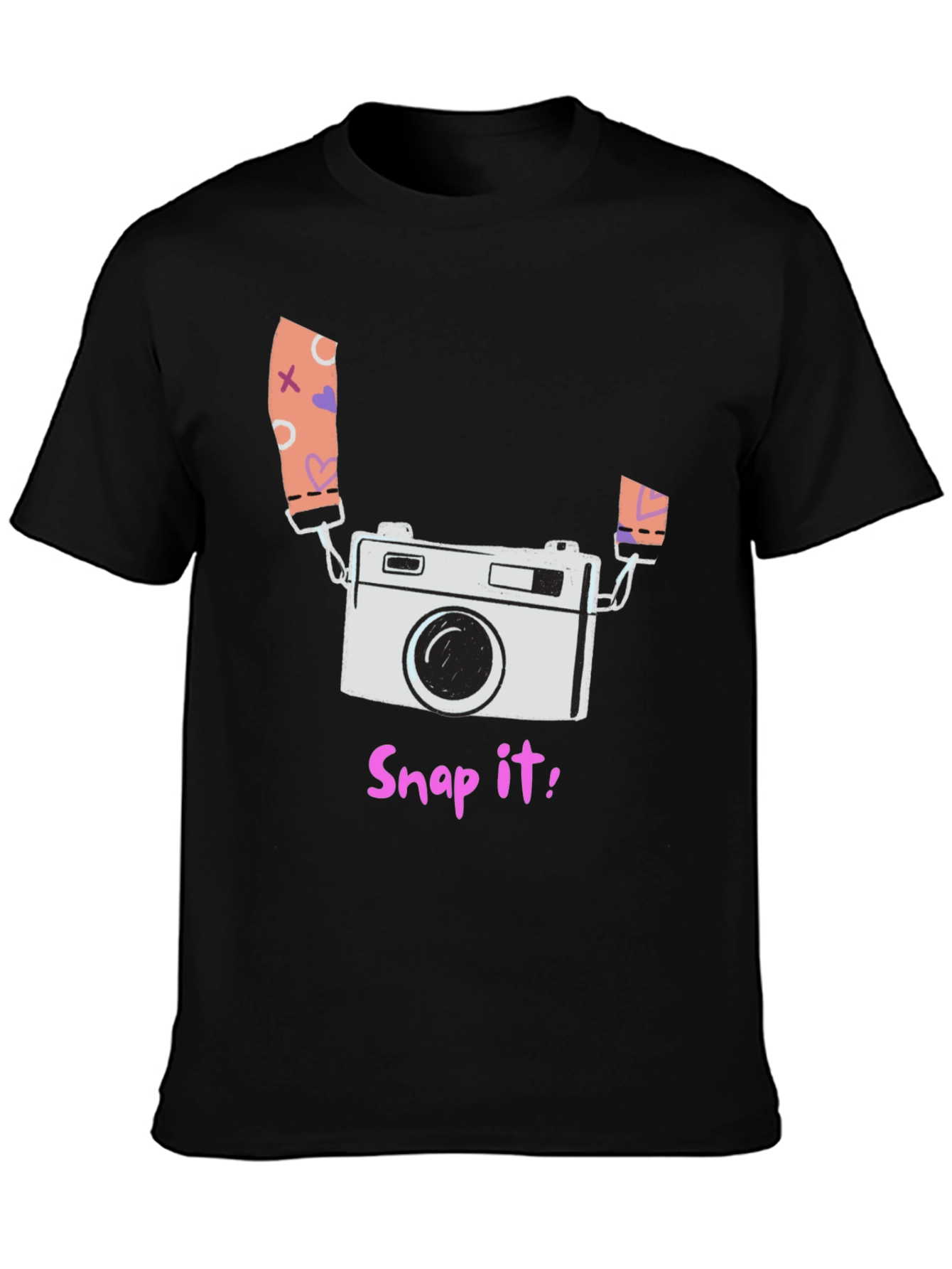 Snap It! Camera Graphic T-Shirt - Trendy Photographer Tee