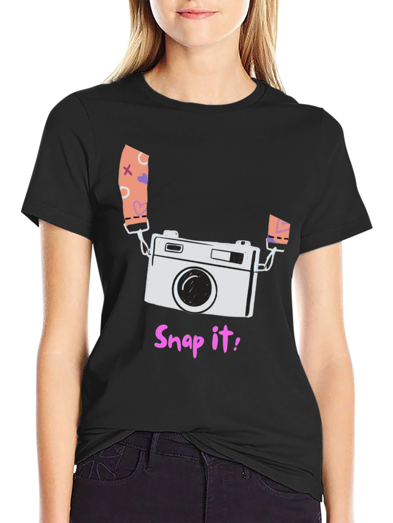 Snap It! Camera Graphic T-Shirt - Trendy Photographer Tee