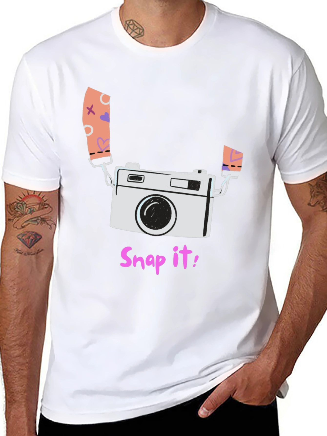 Snap It! Camera Graphic T-Shirt - Trendy Photographer Tee
