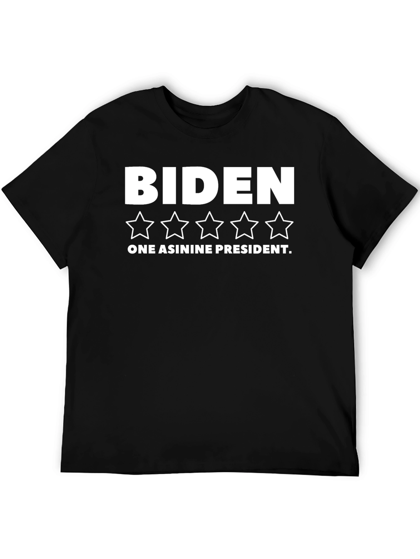 Biden One Asinine President Black Graphic Tee