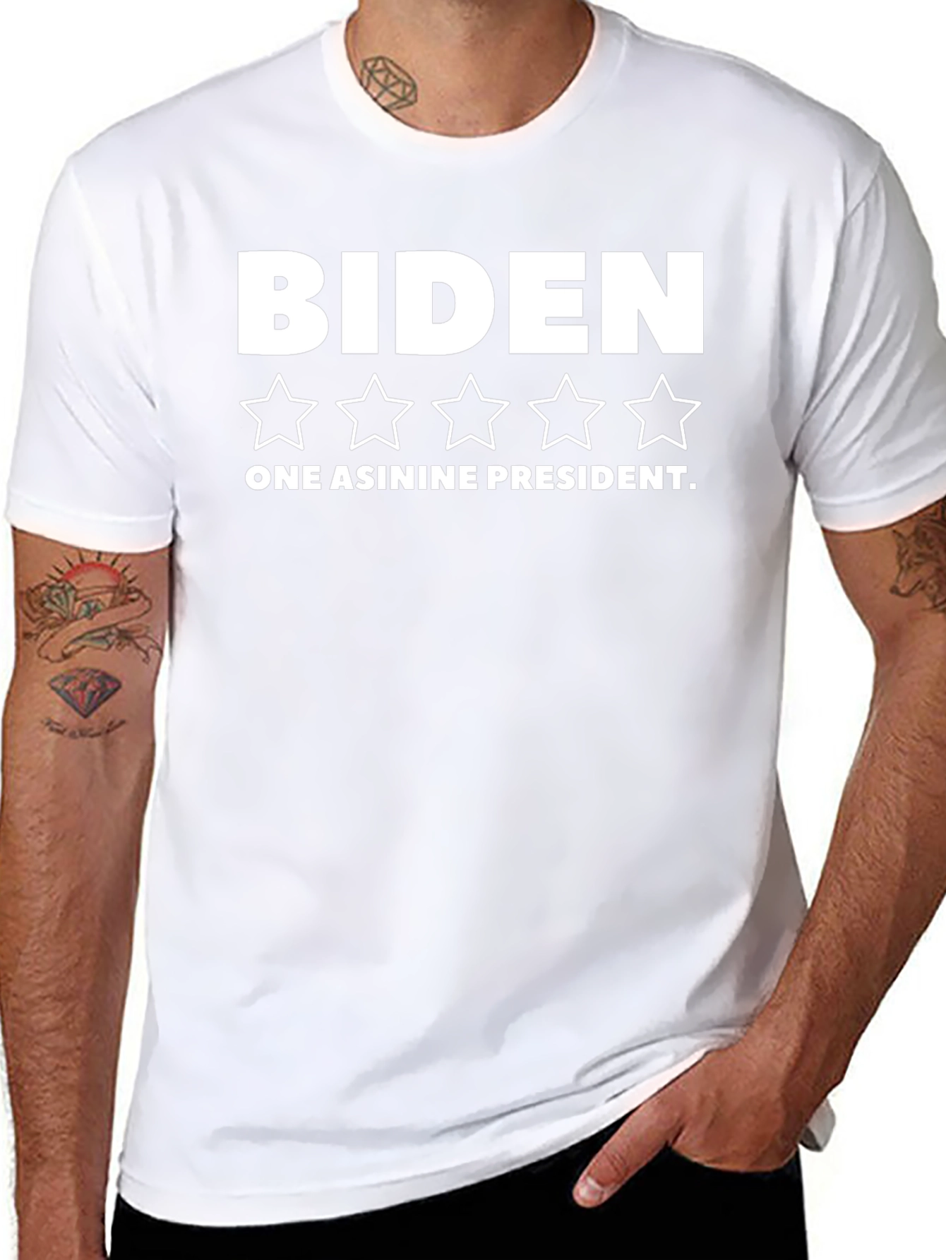 Biden One Asinine President Black Graphic Tee