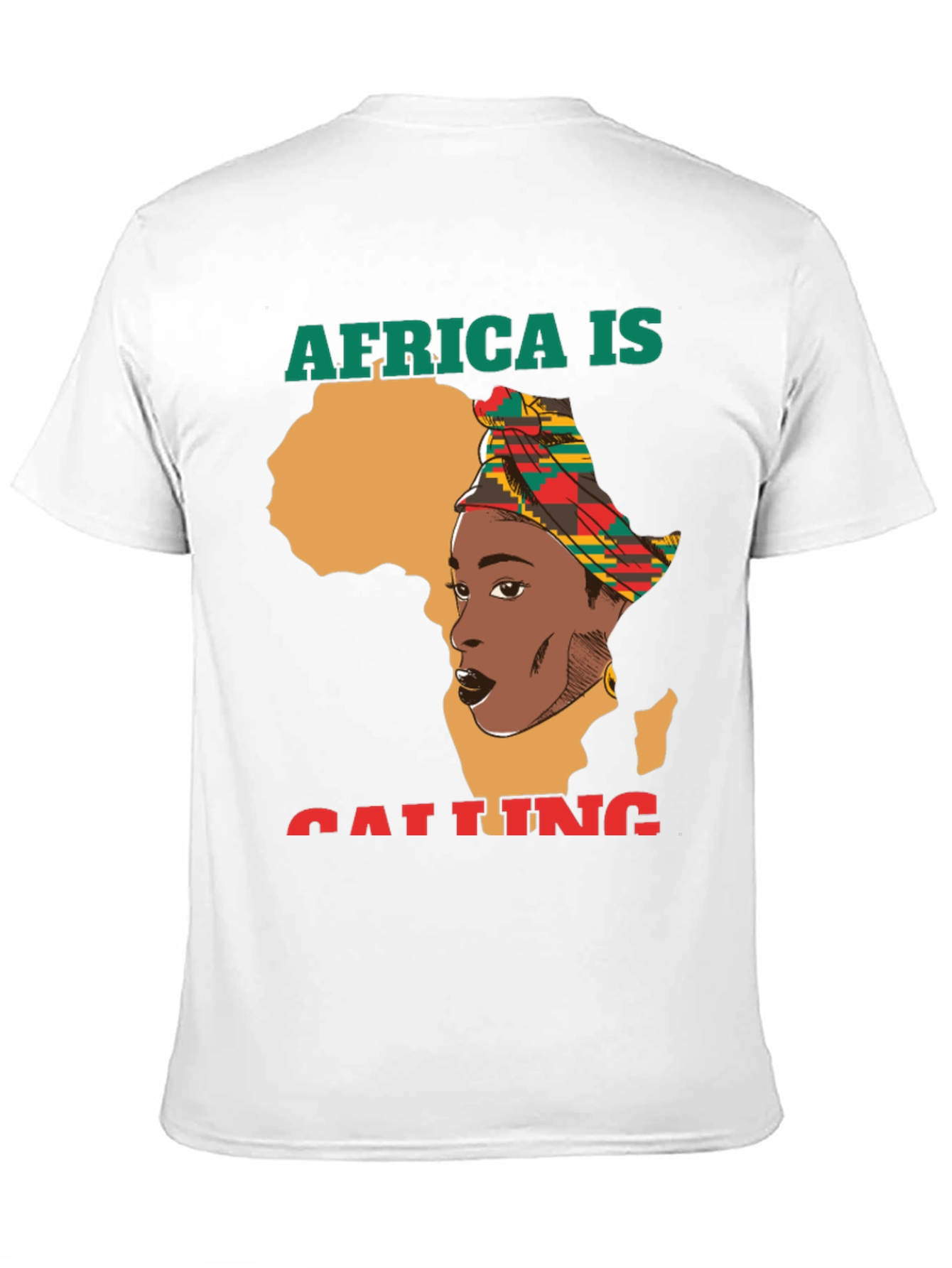 Africa Calling Graphic Tee - Unisex Black T-Shirt